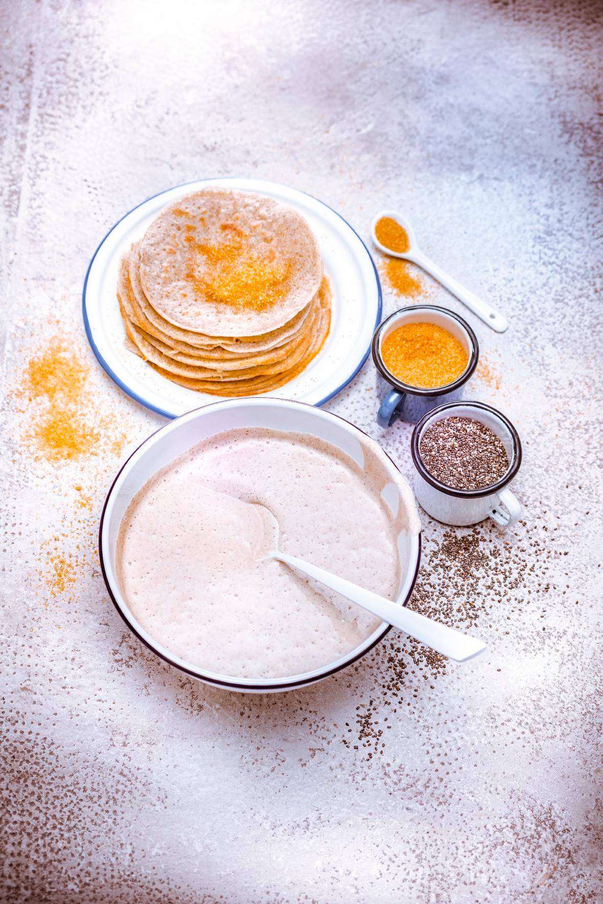 Crêpes aux graines de chia - Recette Poêles et Casseroles | Tefal