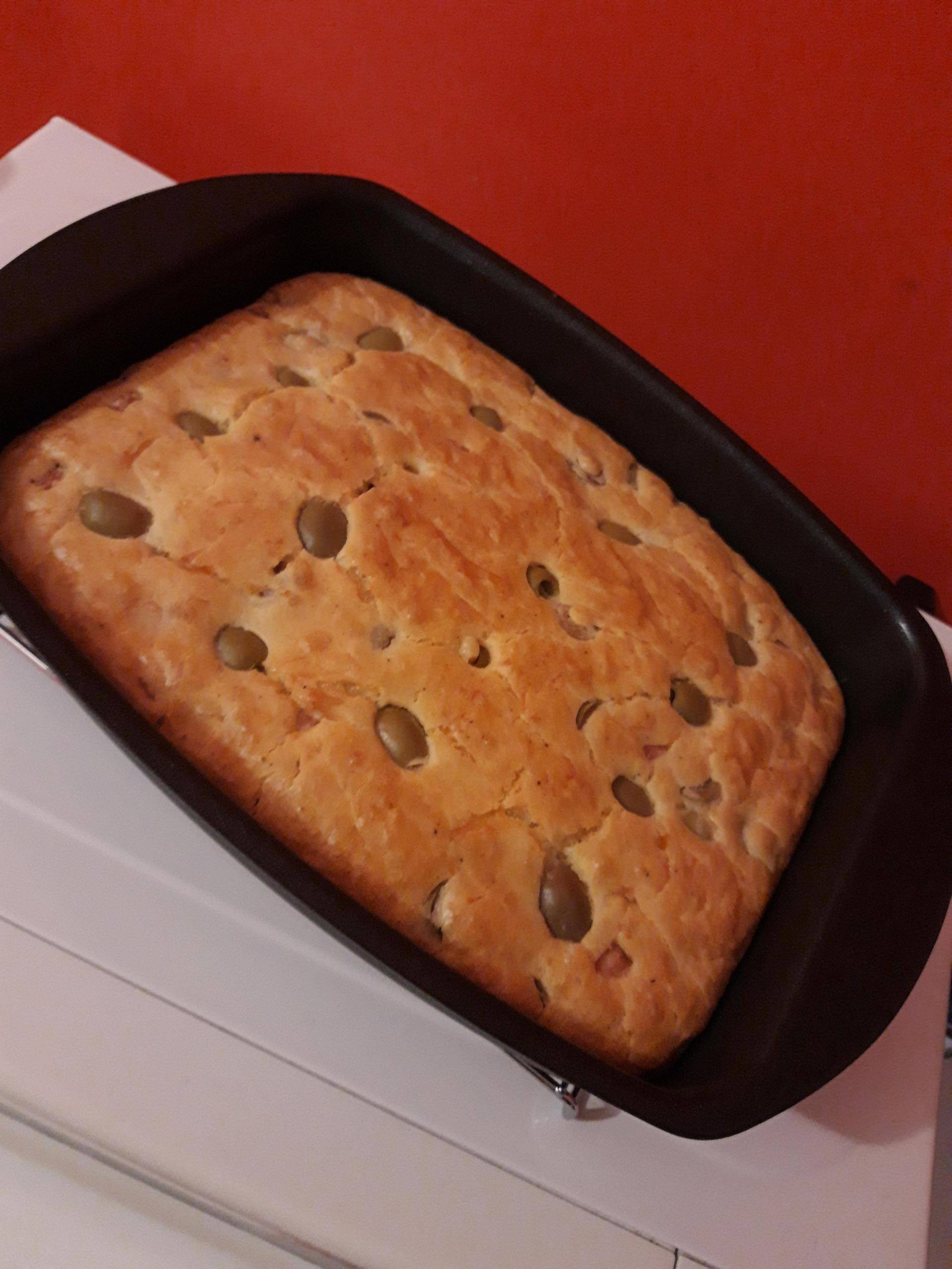 Cake salé Jambon Olive et Emmental - Recette Cake Factory | Tefal