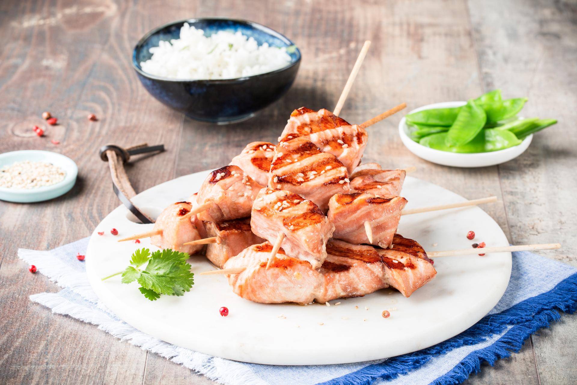 Saumon yakitori - Recette Optigrill Elite | Tefal