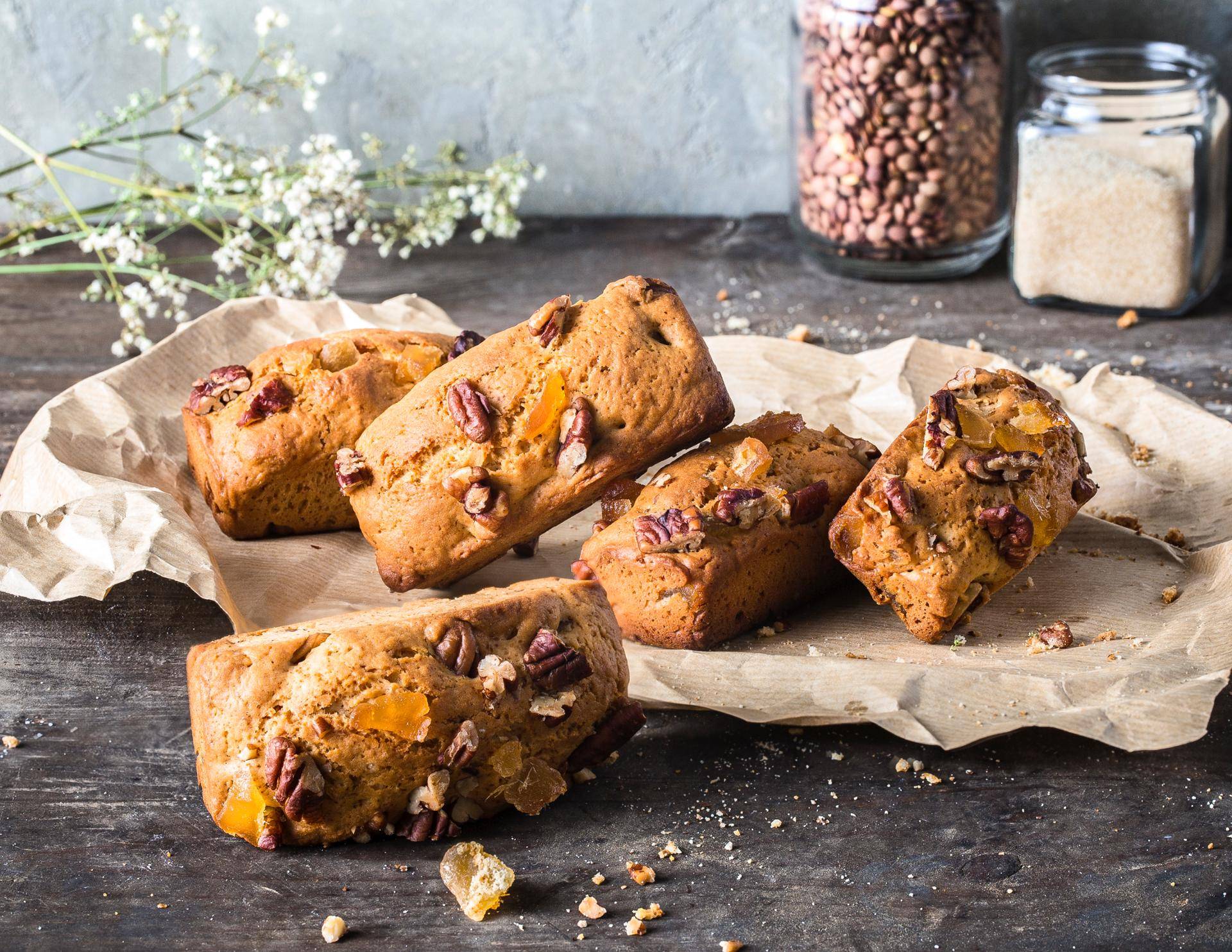 Cakes au gingembre et aux noix de pécan - Recette Cake Factory Délices | Tefal