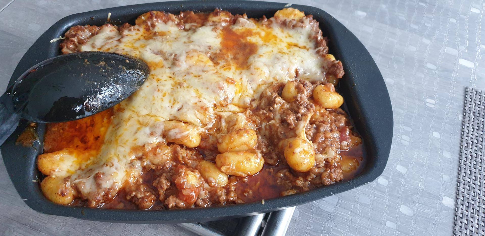 Gratin gnocchis viande haché - Recette Cake Factory | Tefal