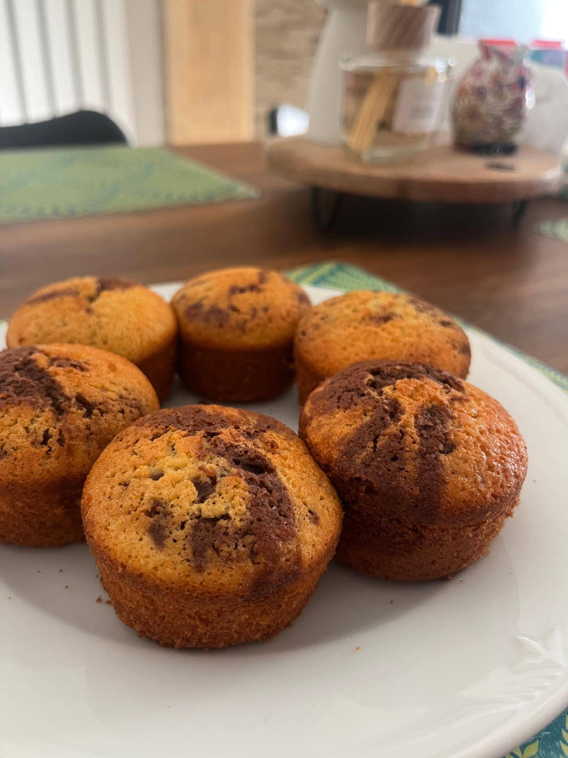 Muffin marbrés amande chocolat - Recette Cake Factory | Tefal