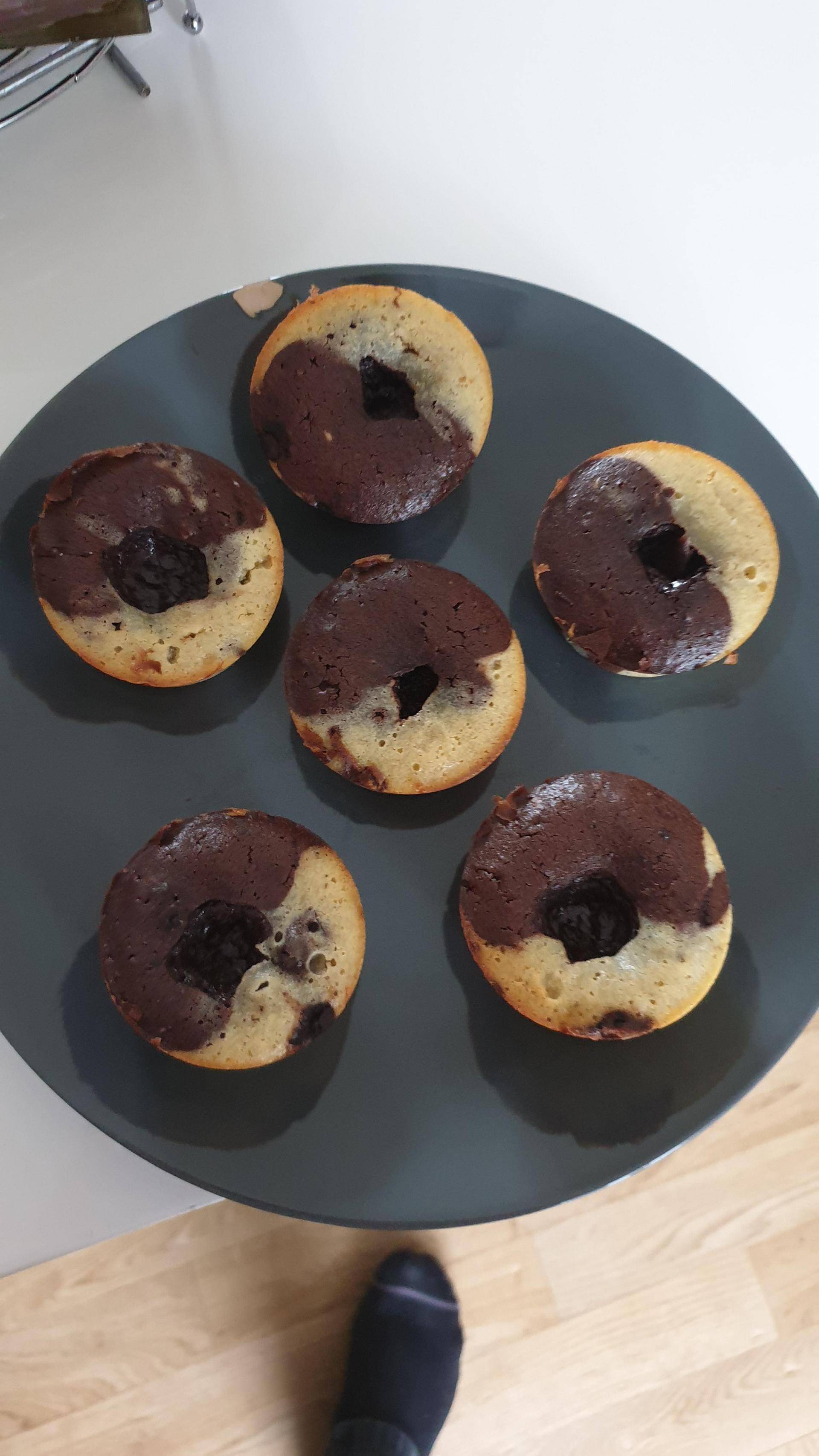 Moelleux duo chocolat-vanille au coeur choco - Recette Cake Factory | Tefal