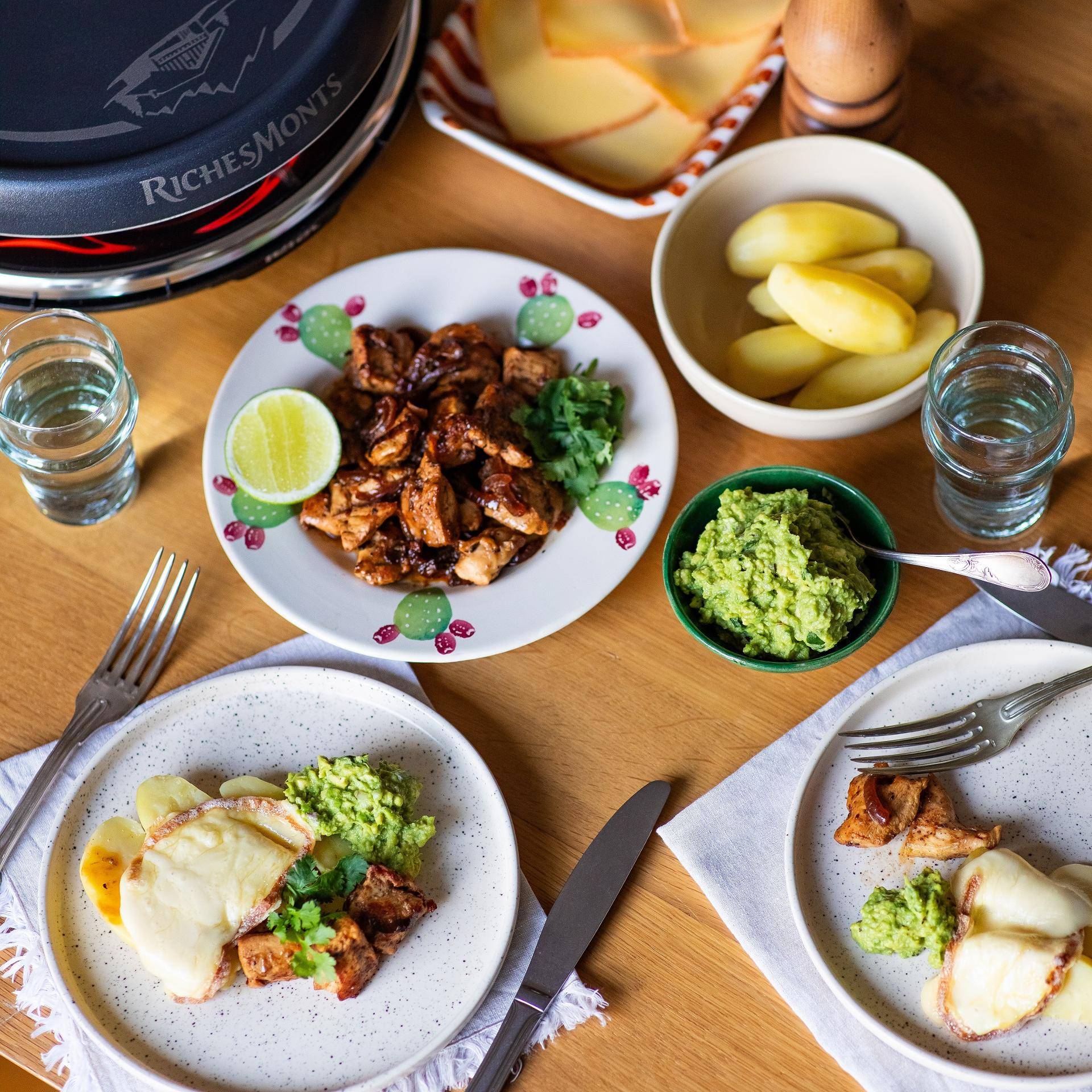 Raclette aux airs mexicains - Recette Raclettes fondues pierrades | Tefal