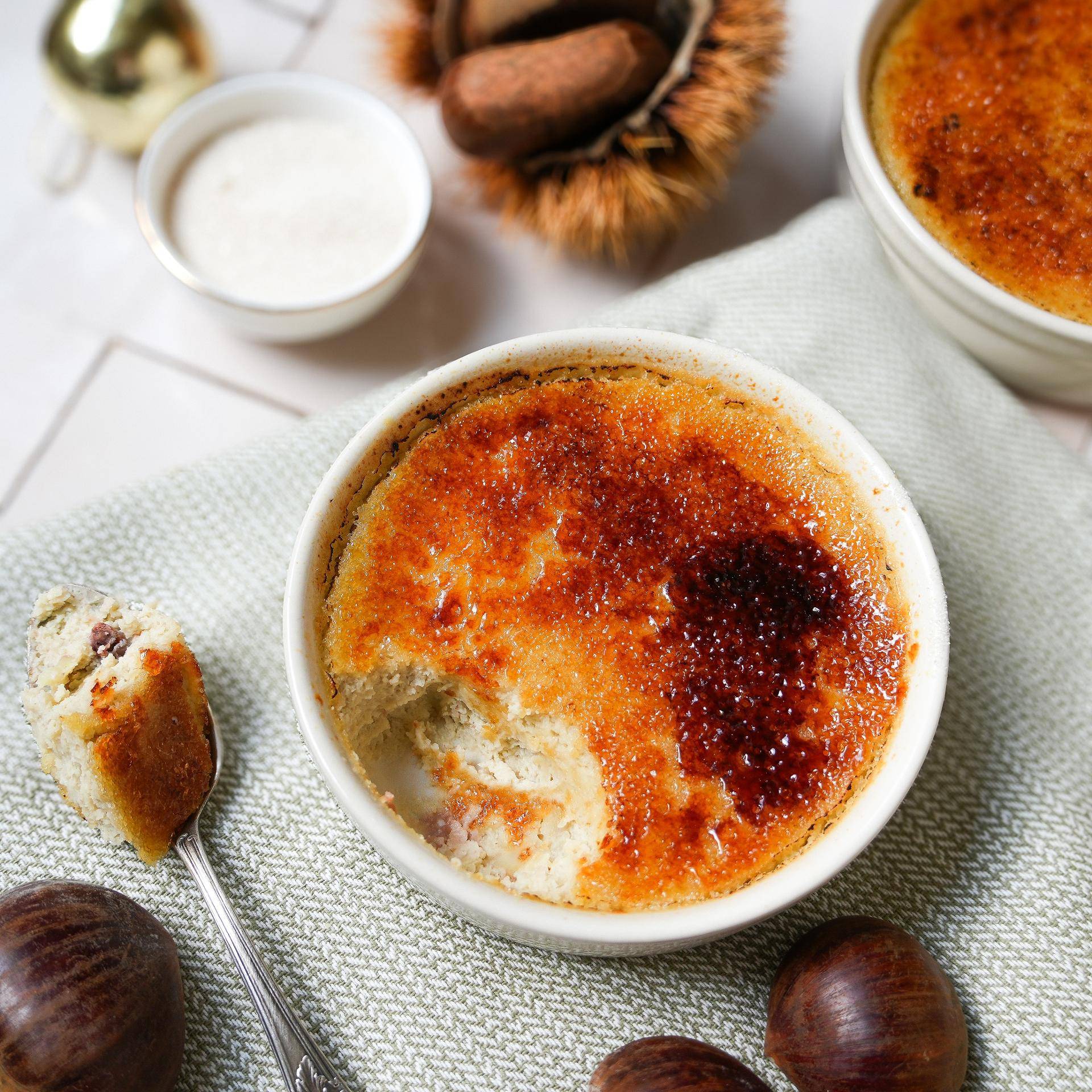 Crème brulée aux marrons - Recette Cake Factory Infinity | Tefal