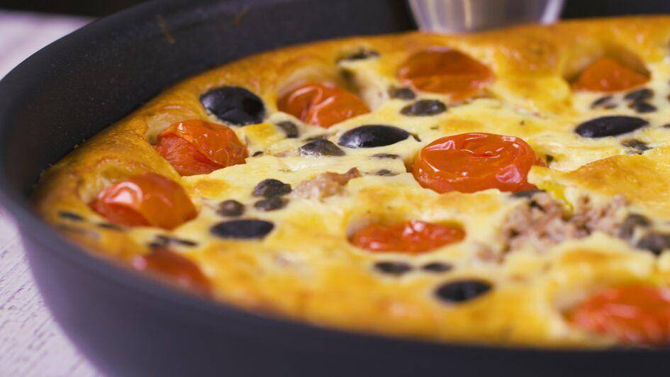 Clafoutis au thon et tomates cerises - Recette Poêles et Casseroles | Tefal