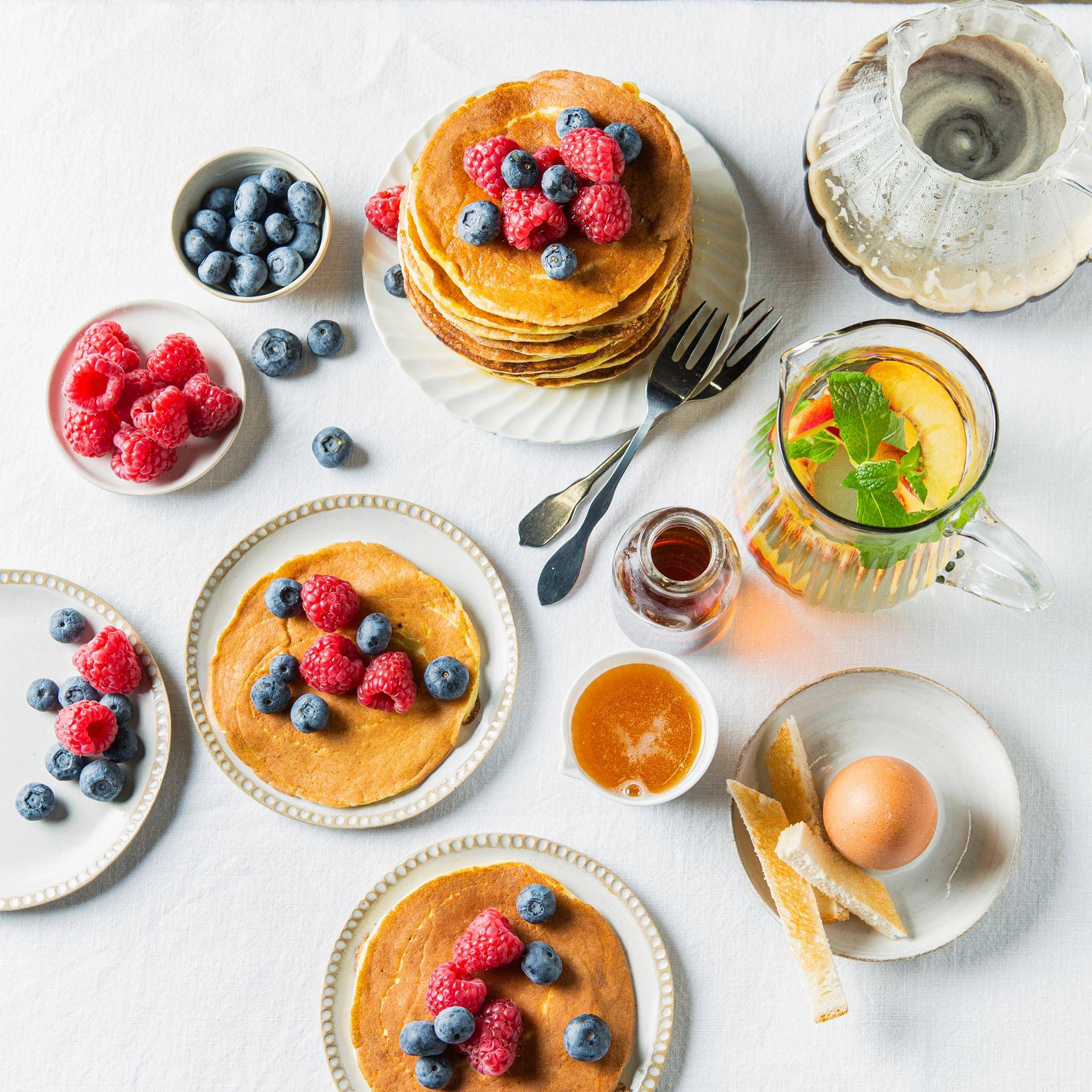 Pancakes à la ricotta et fruits de saison - Recette Poêles et Casseroles | Tefal