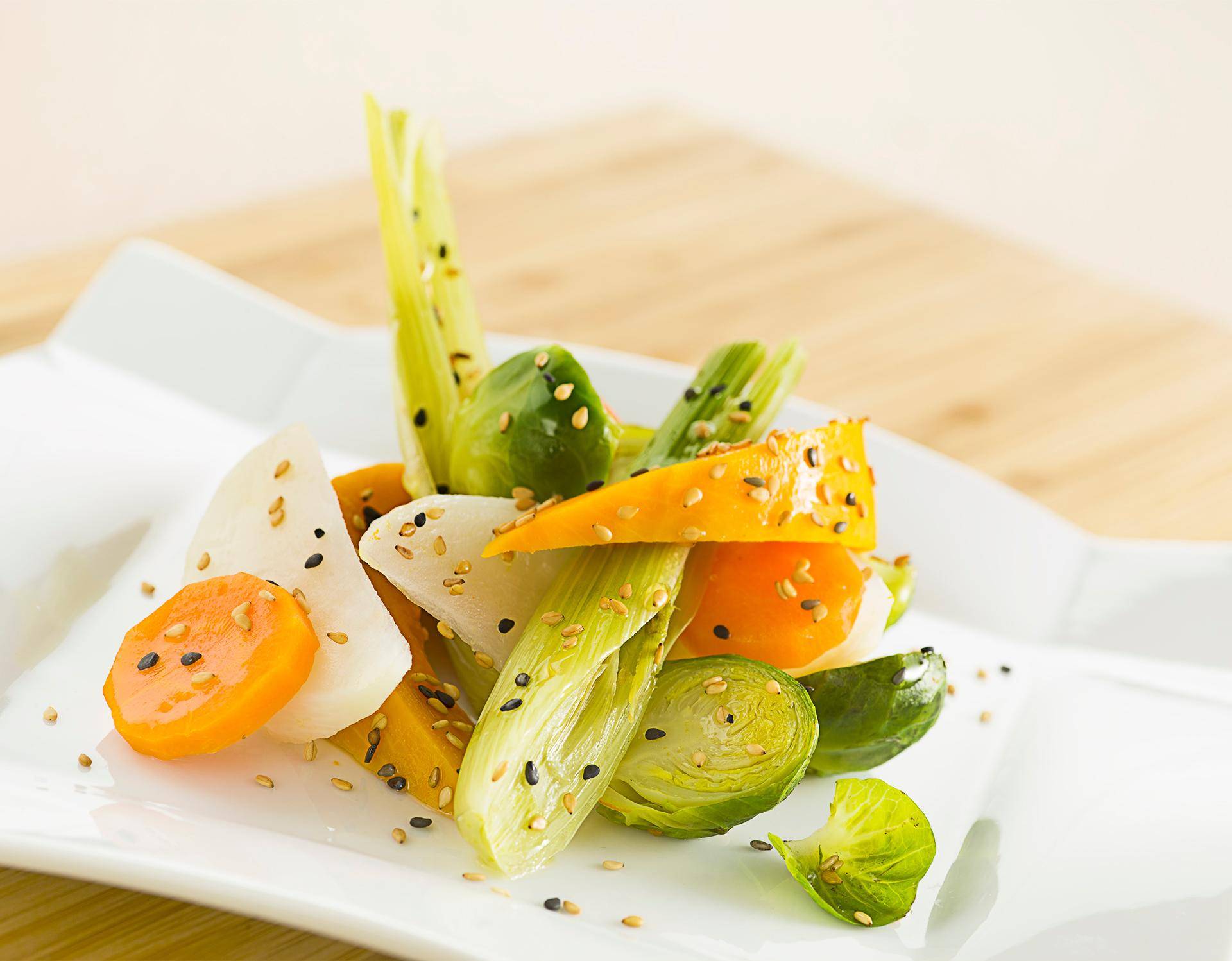 Méli mélo de légumes et huile de noisette - Recette undefined | Tefal