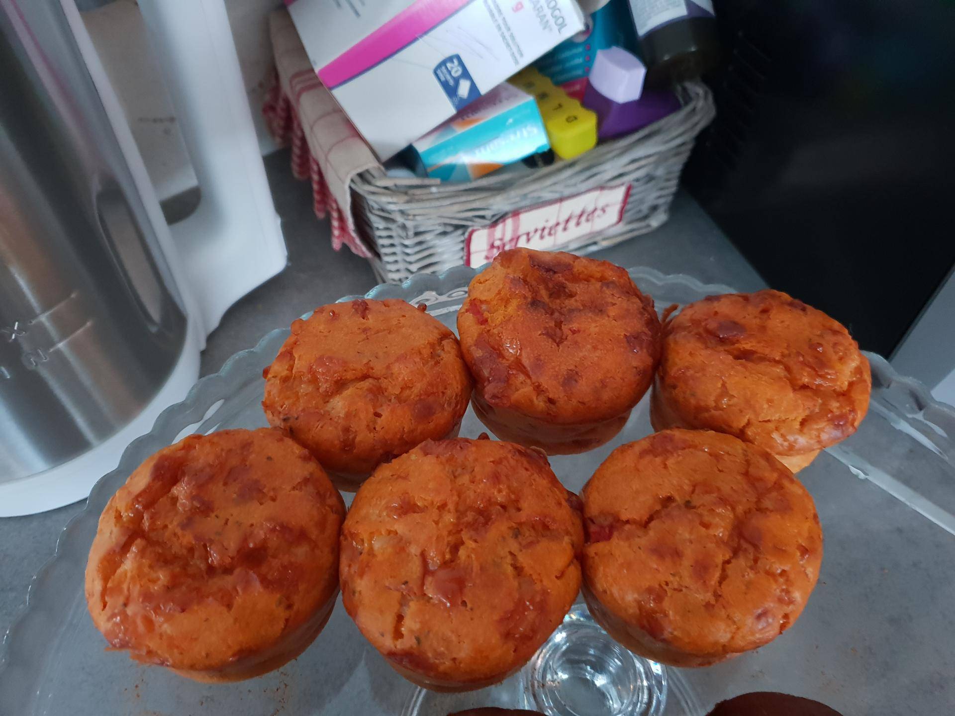Muffin jambon gruyere et tomates - Recette Cake Factory | Tefal