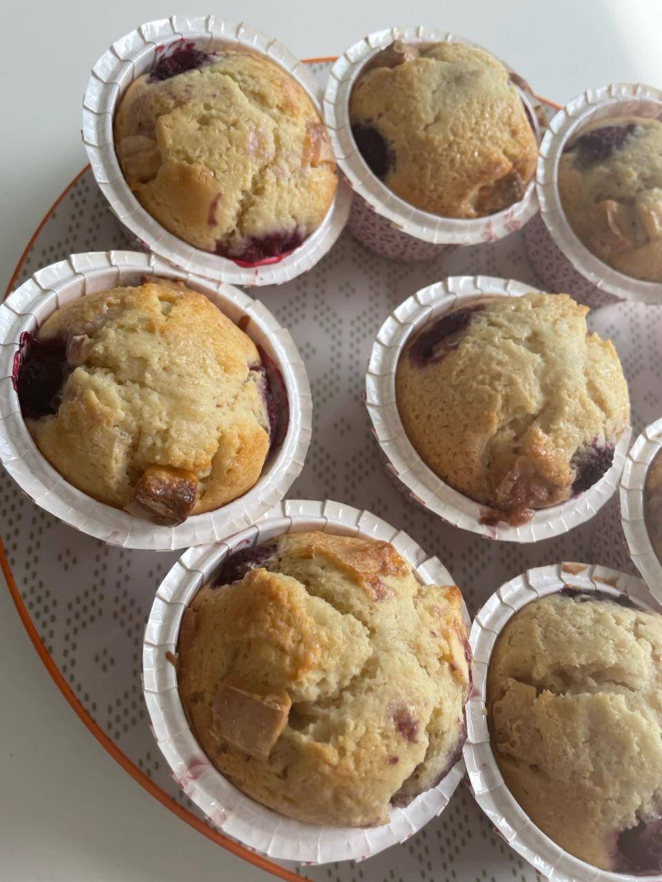 Muffins chocolat blanc framboises - Recette Cake Factory Infinity | Tefal