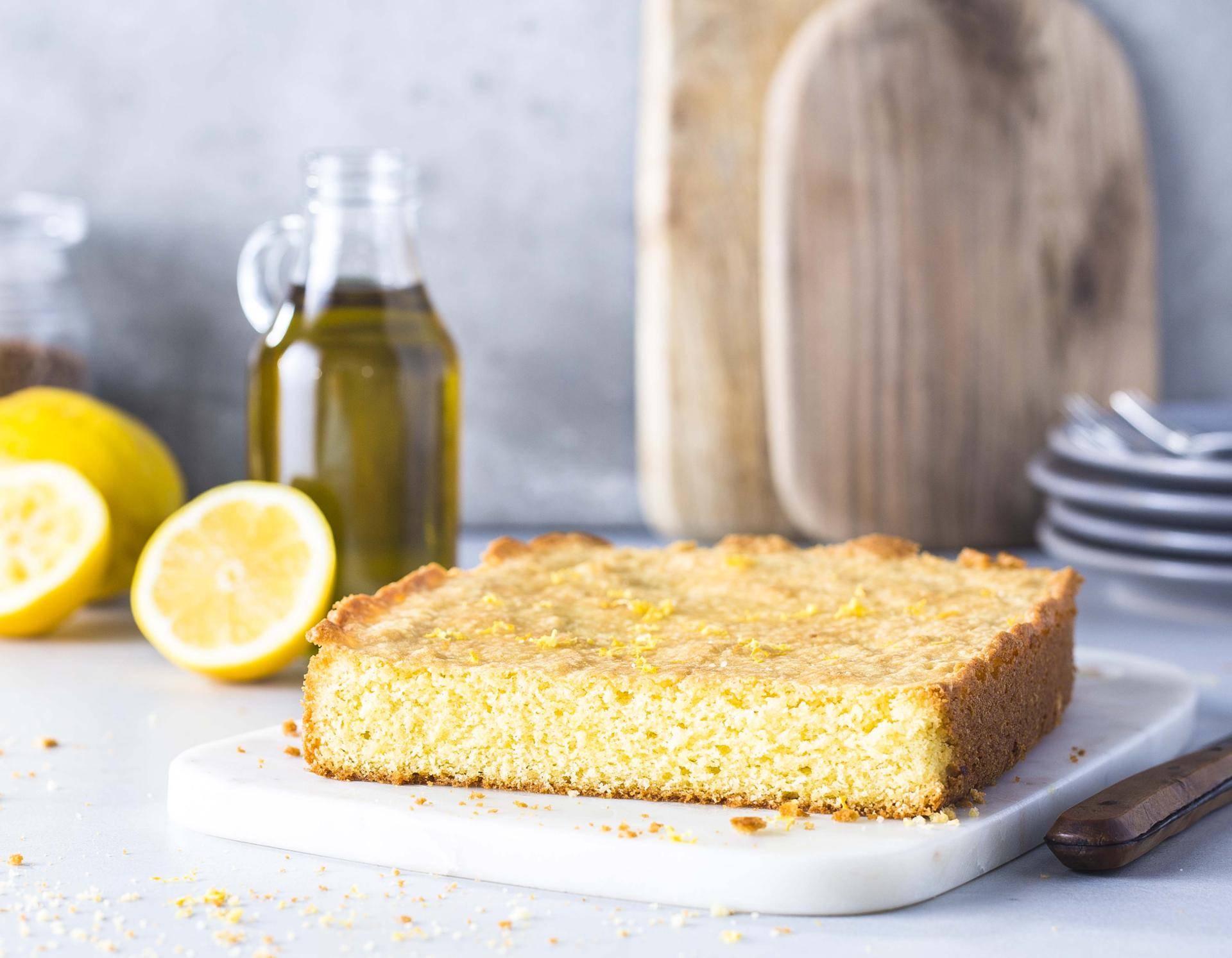 Gâteau à l'huile d'olive et au citron - Recette Cake Factory | Tefal