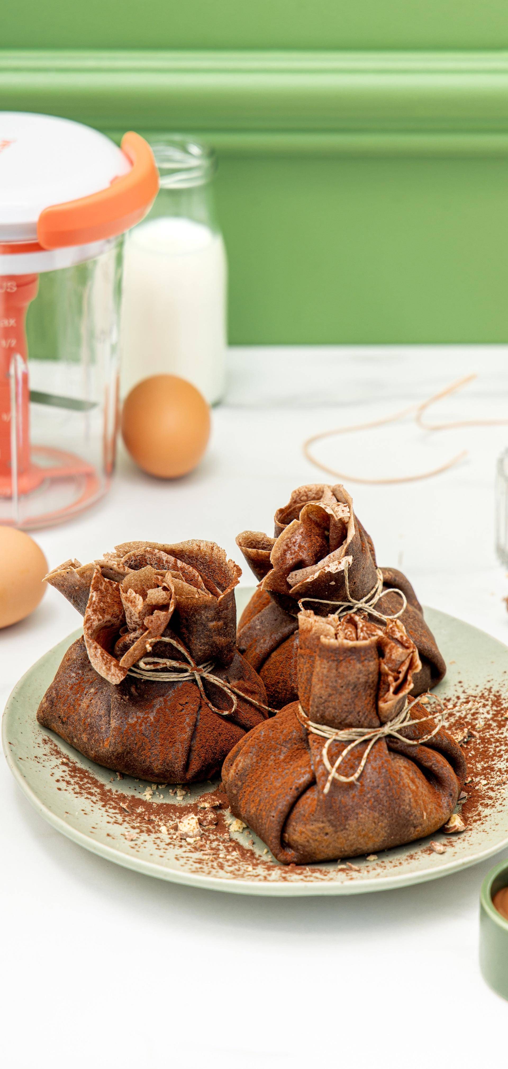 Aumônières de crêpe 100 pour cent choco - Recette Poêles et Casseroles | Tefal