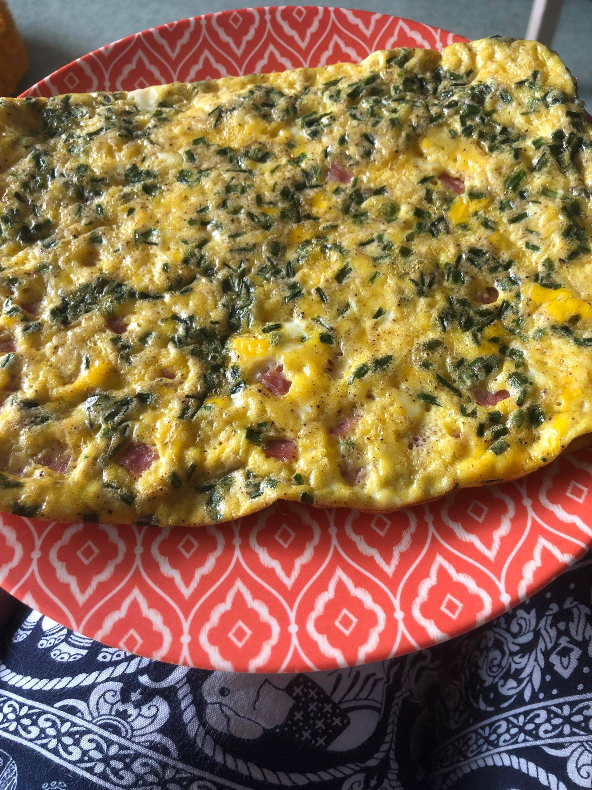 Omelette jambon ciboulette - Recette Cake Factory | Tefal