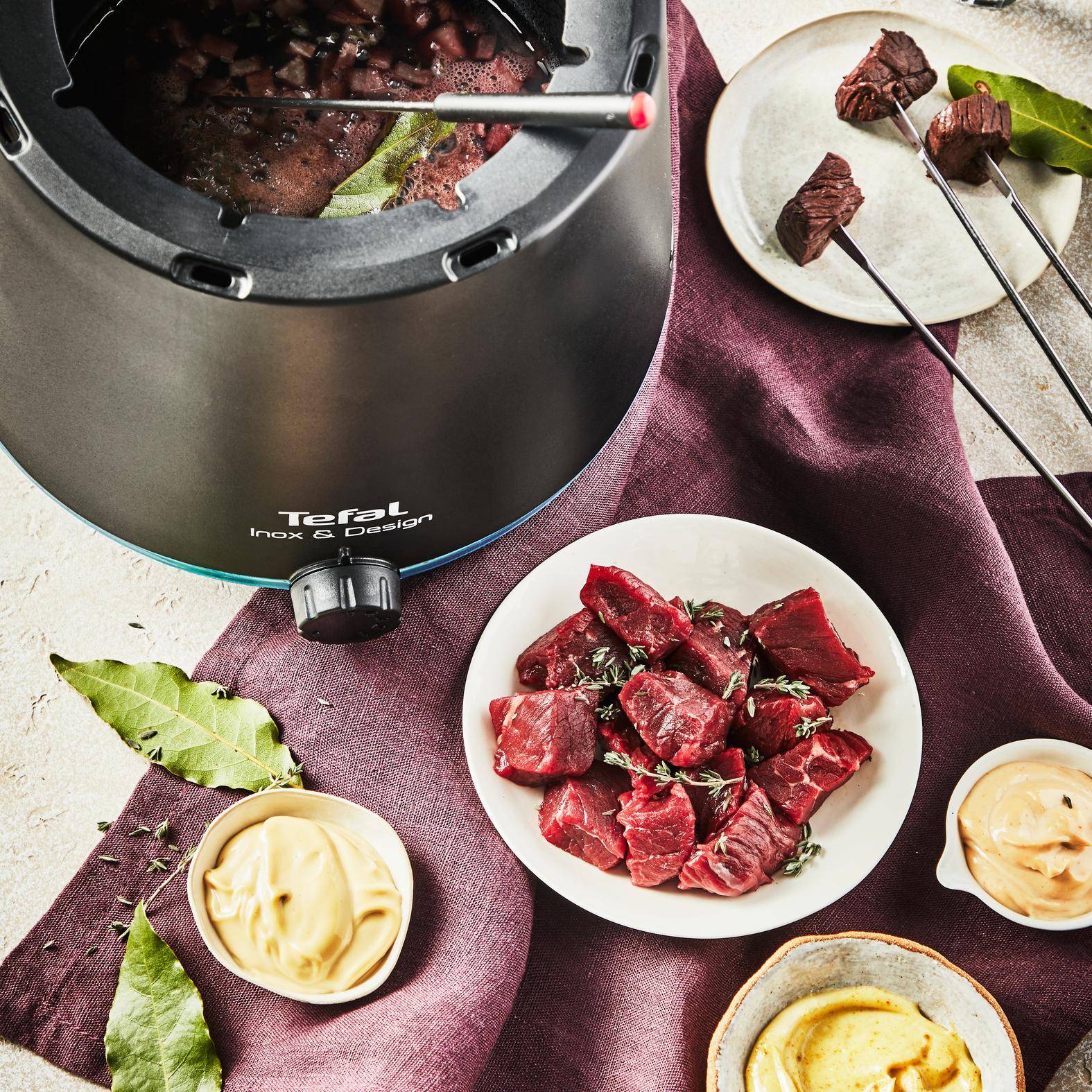 Fondue vigneronne - Recette Raclettes fondues pierrades | Tefal