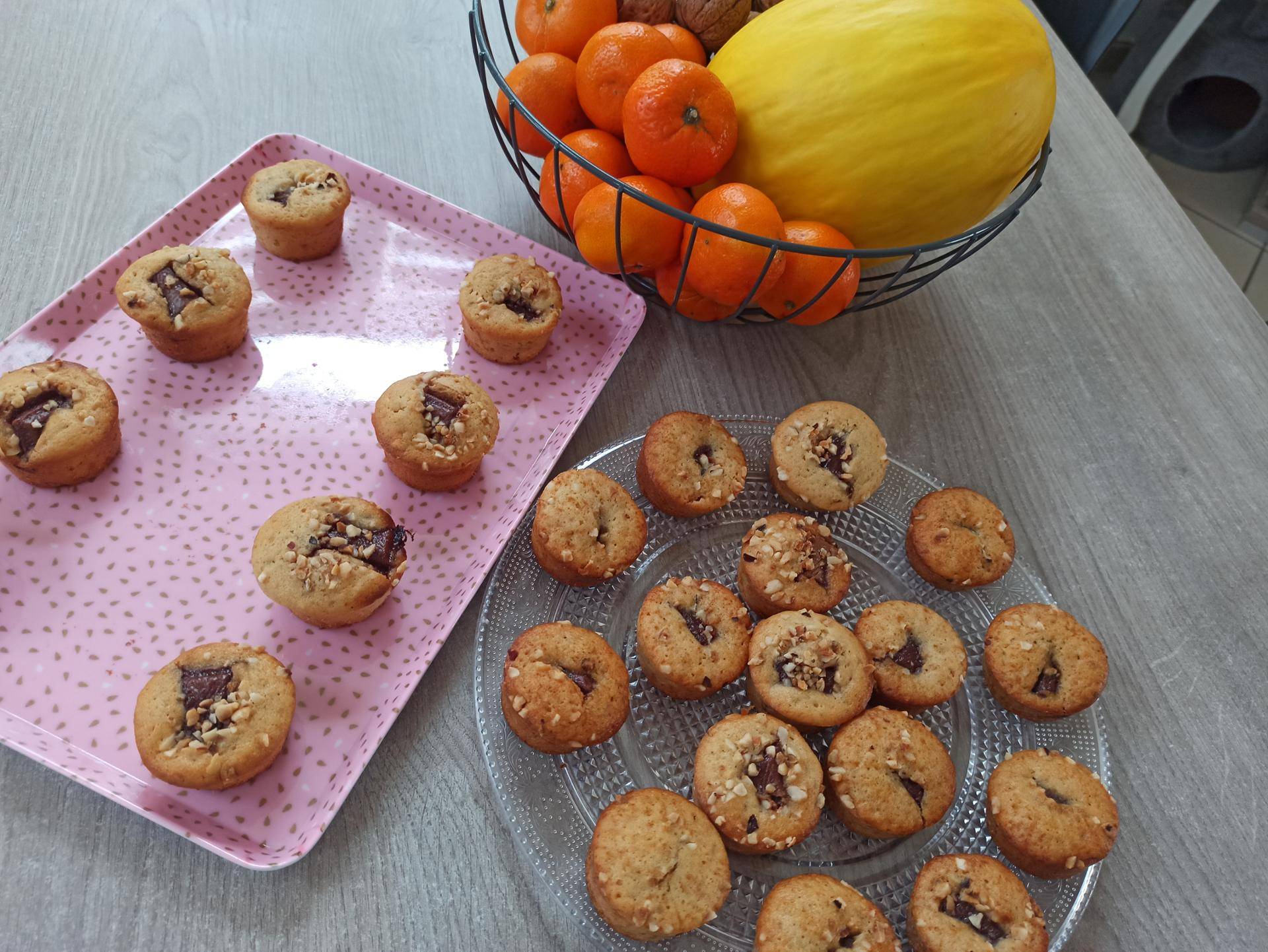 Mini muffin carré choco noisette - Recette Cake Factory | Tefal