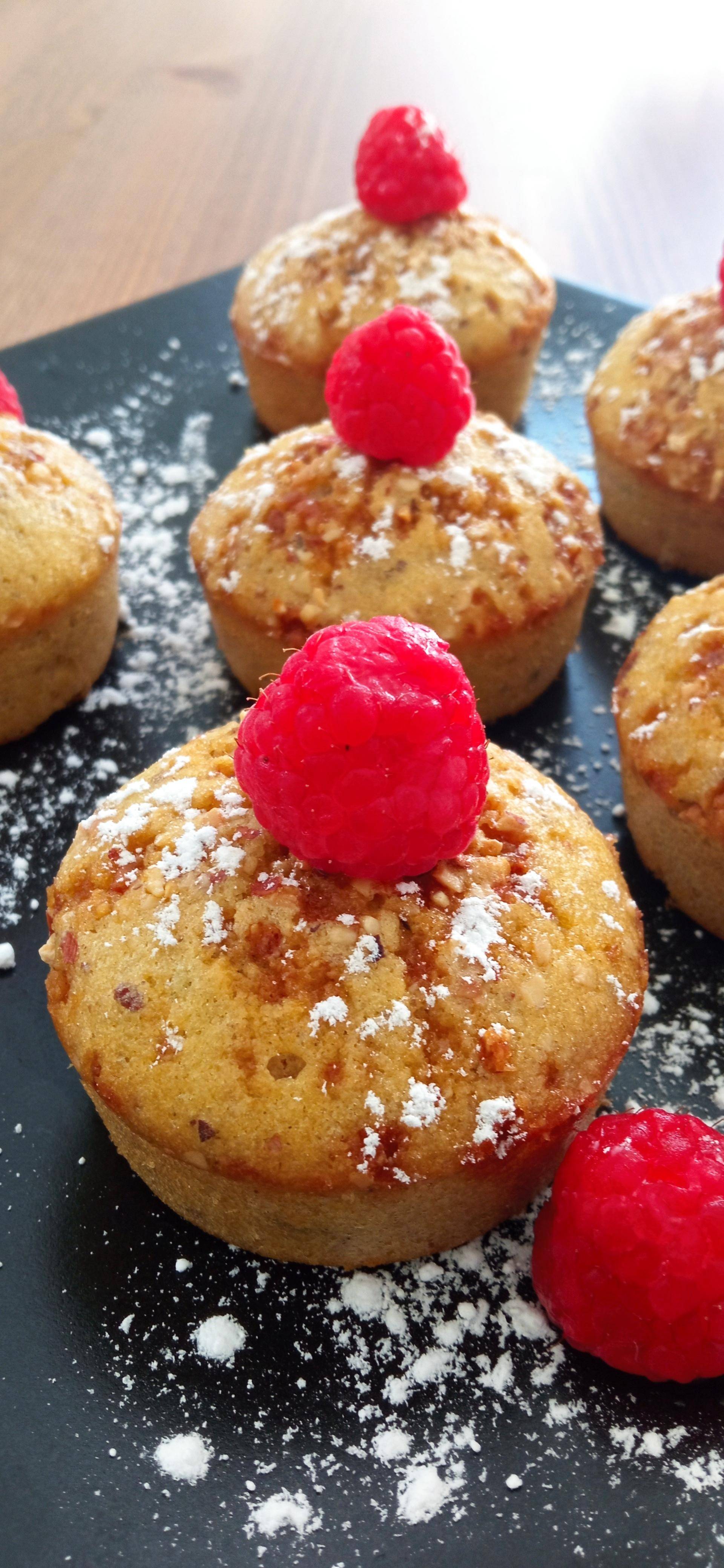 Muffins Noisette et framboises - Recette Cake Factory | Tefal
