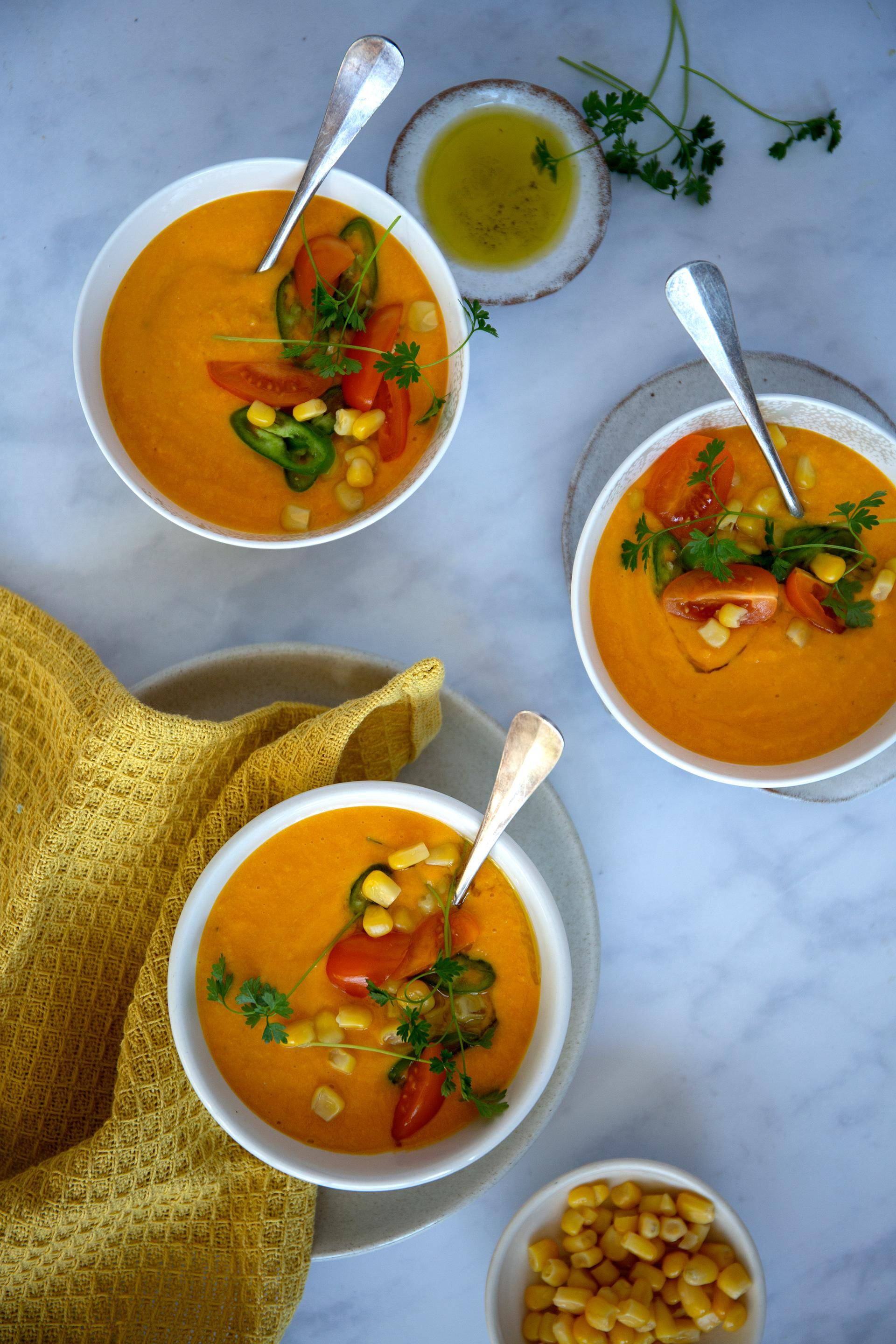 Potage butternut et maïs - Recette undefined | Tefal