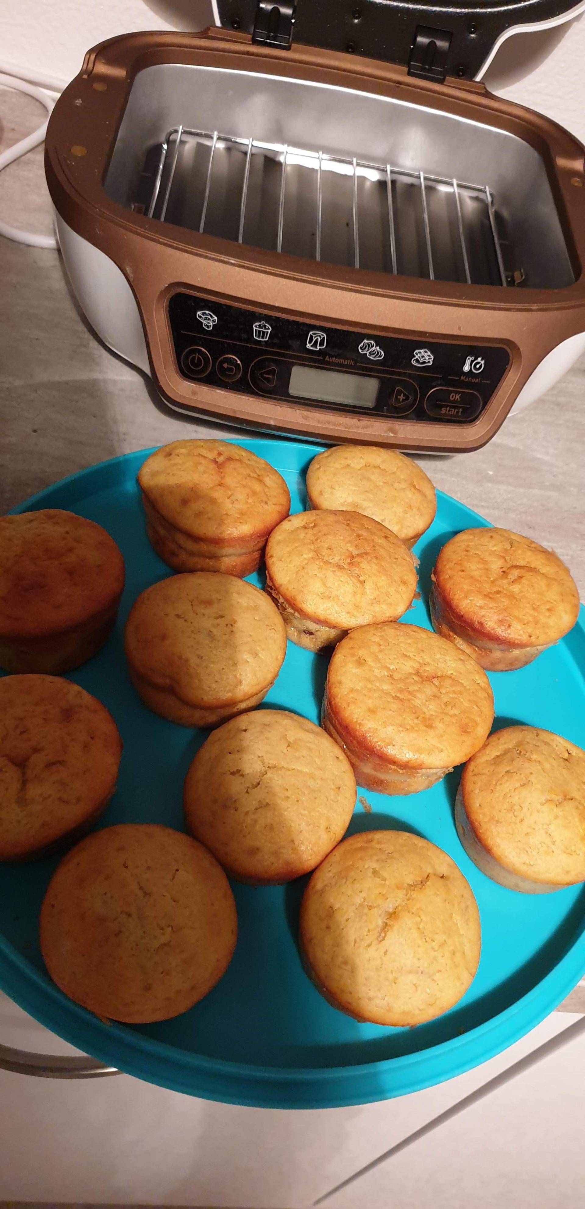Muffins bananes coeurs chocolats - Recette Cake Factory | Tefal