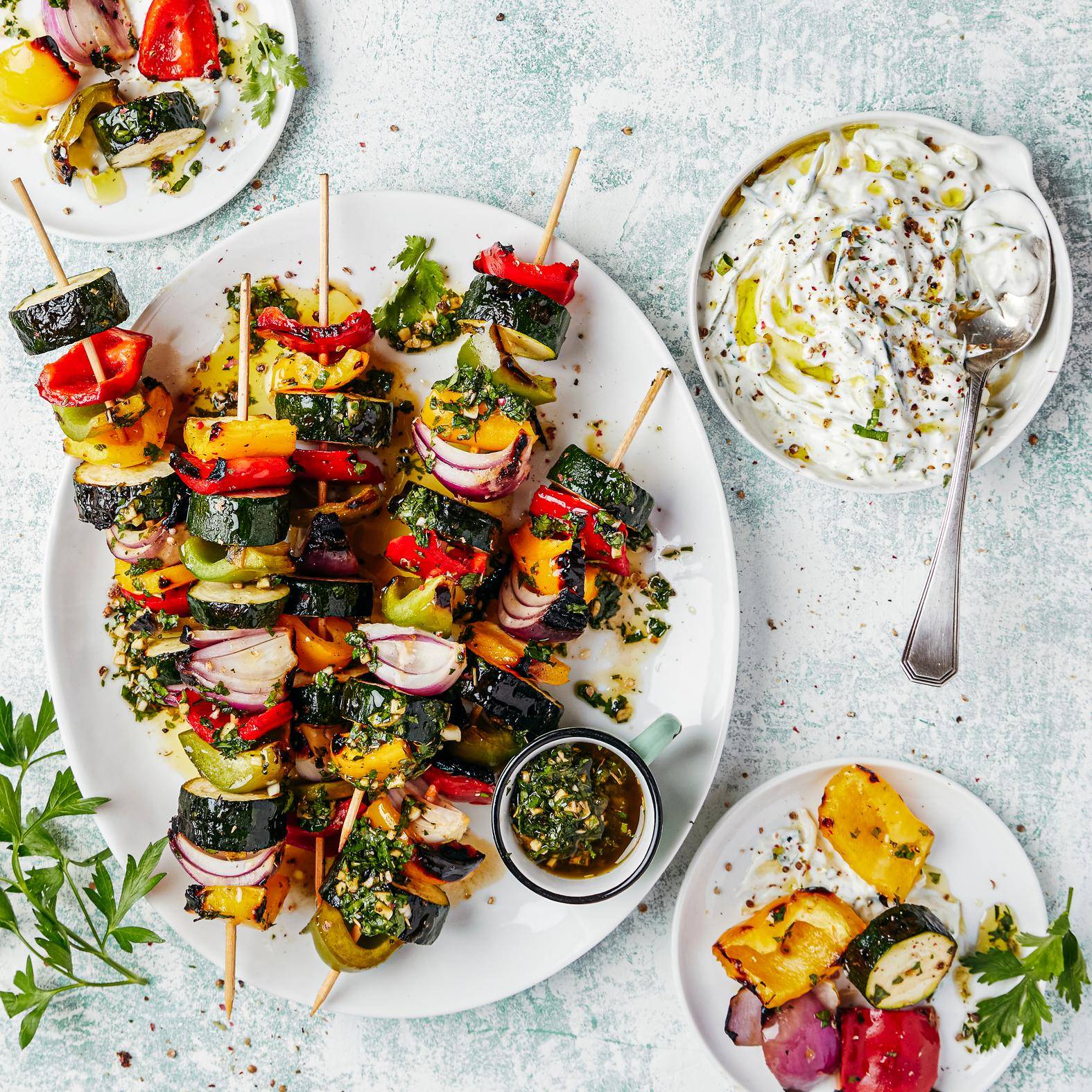 Gegrilde groentespiesjes - Recette OptiGrill 2in1 | Tefal
