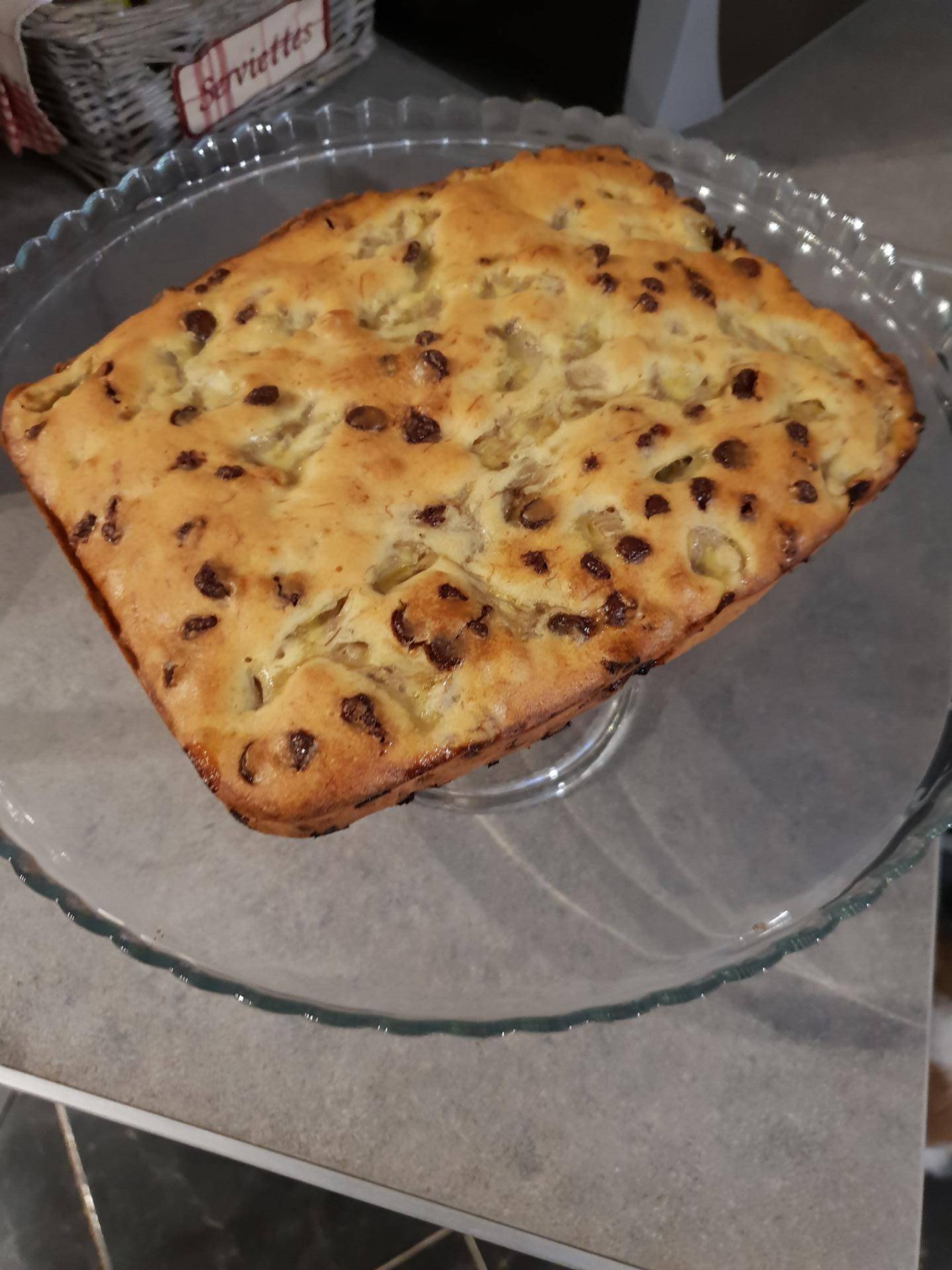Gateau banane et pepites de chocolat - Recette Cake Factory | Tefal