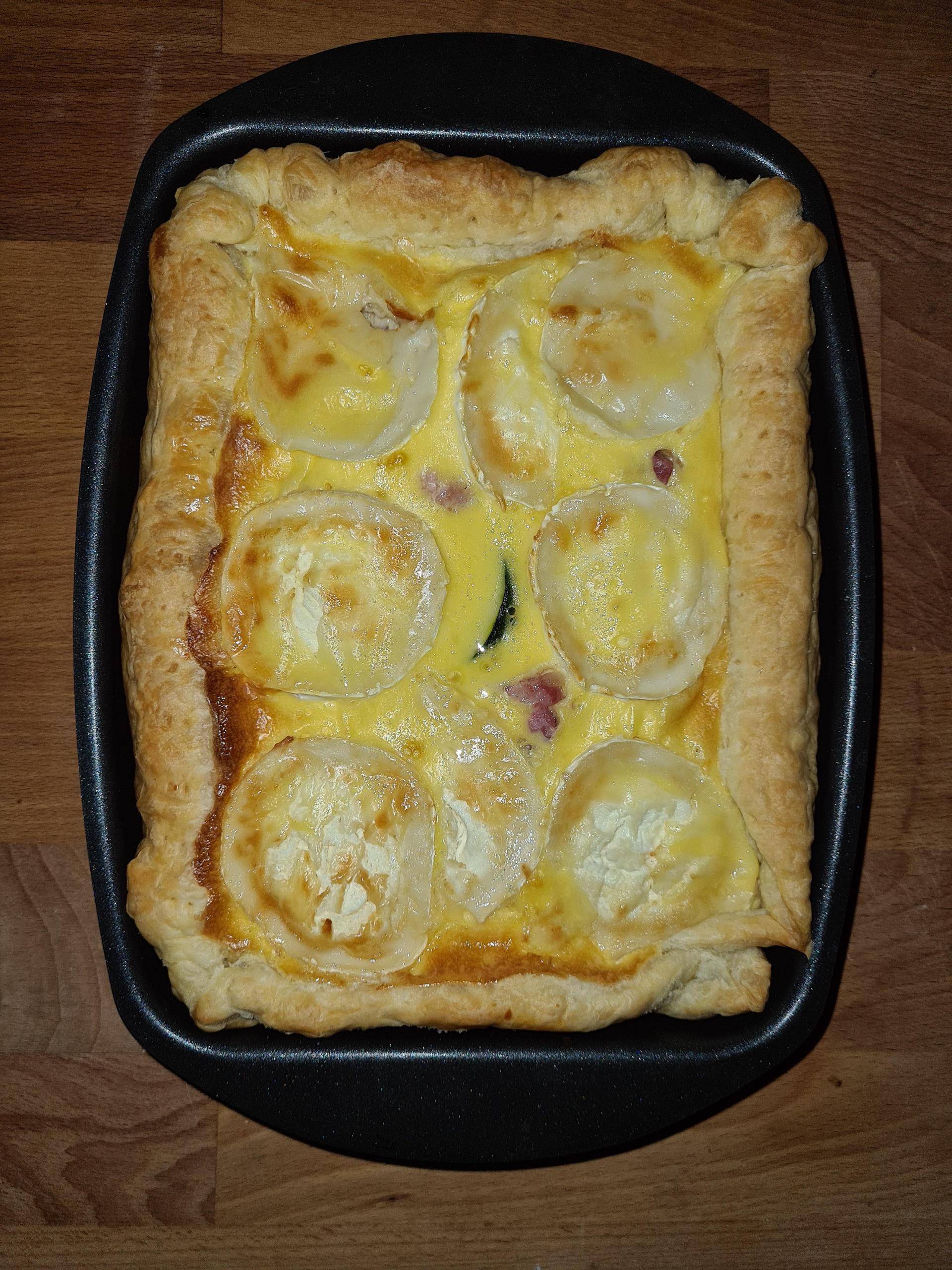 Tarte cougette chèvre lardons - Recette Cake Factory | Tefal