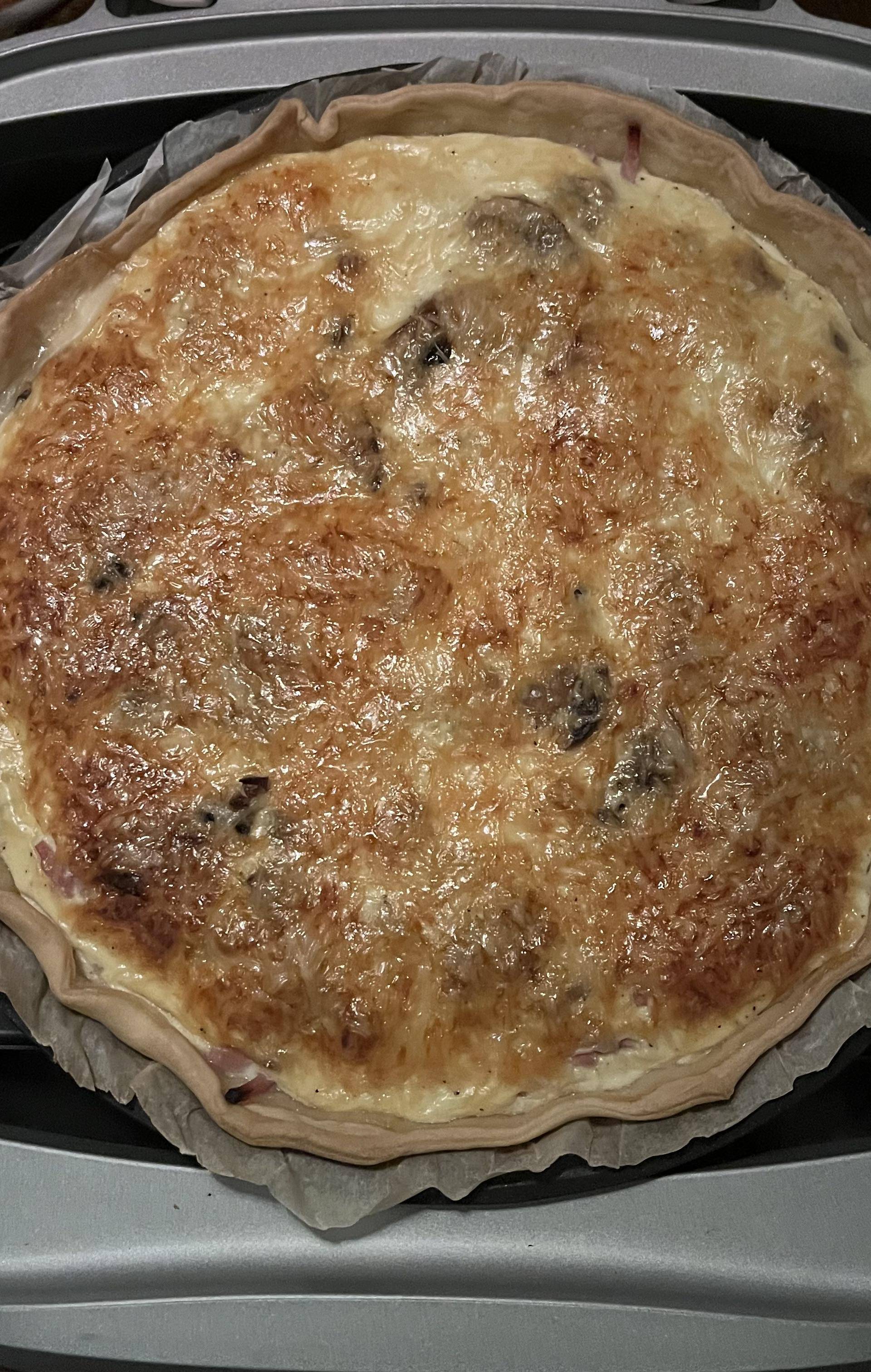 Quiche jambon champignons emmenthal - Recette Cake Factory Infinity | Tefal