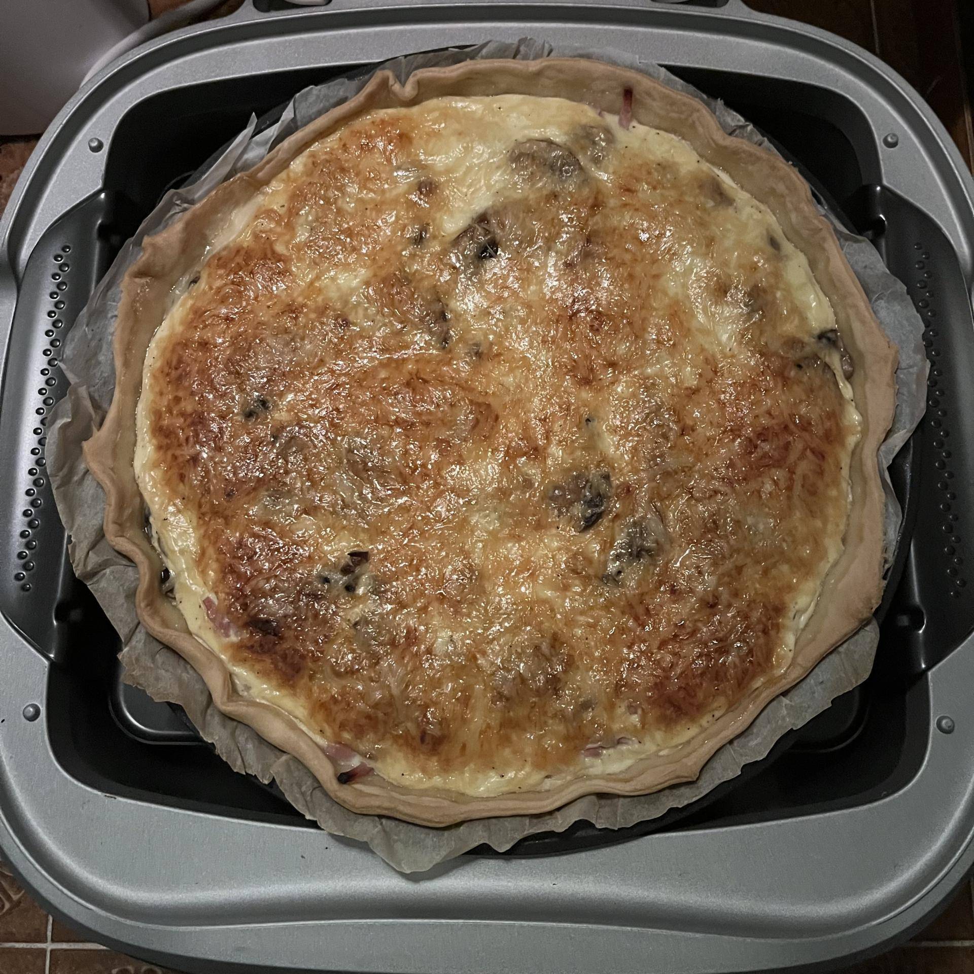 Quiche jambon champignons emmenthal - Recette Cake Factory Infinity | Tefal