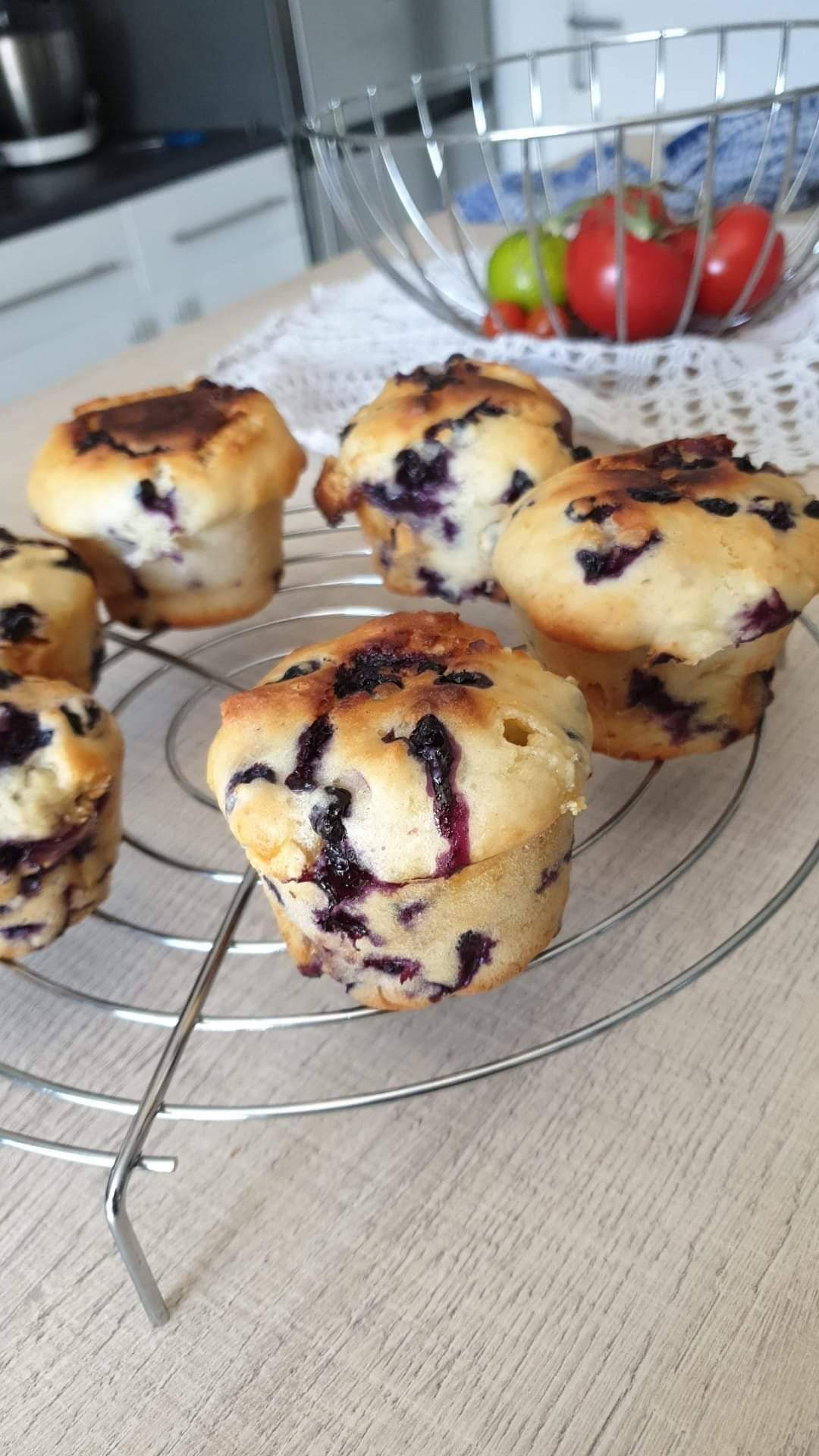 Muffins myrtille chocolat blanc - Recette Cake Factory | Tefal