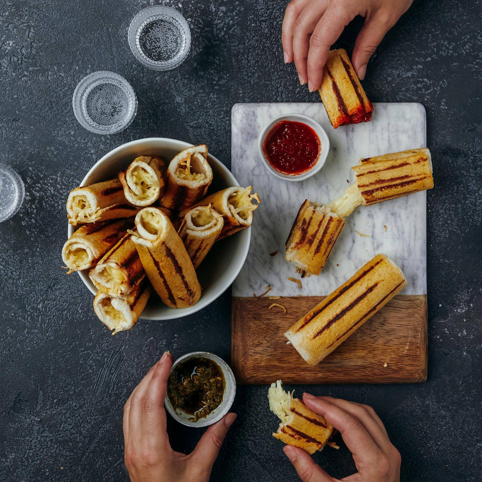 Rouleaux de fromage grillés - Recette OptiGrill 2in1 | Tefal