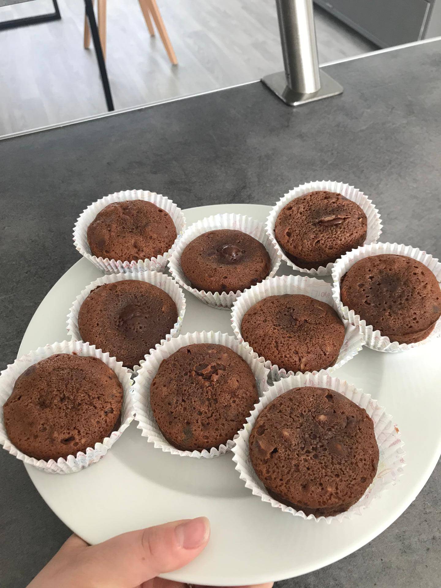 Muffins chocolat éclat de noisette - Recette Cake Factory | Tefal