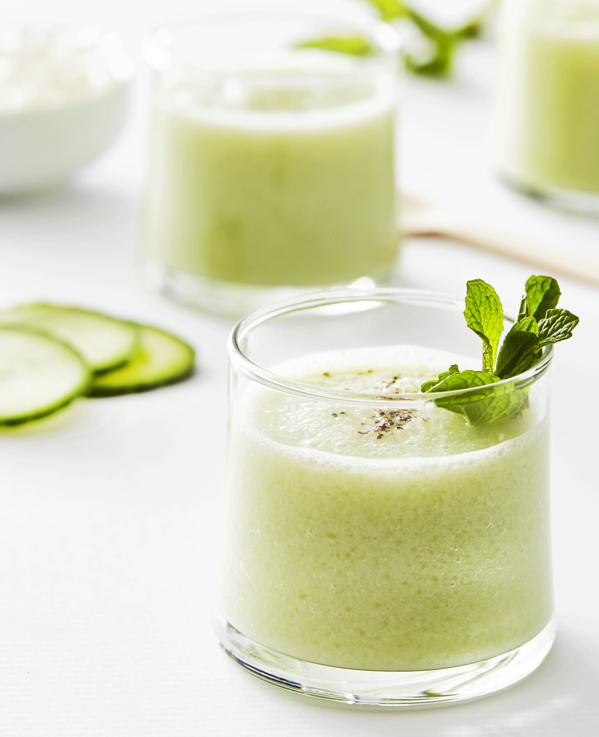 Soupe de concombre à la menthe - Recette Balance de cuisine | Tefal