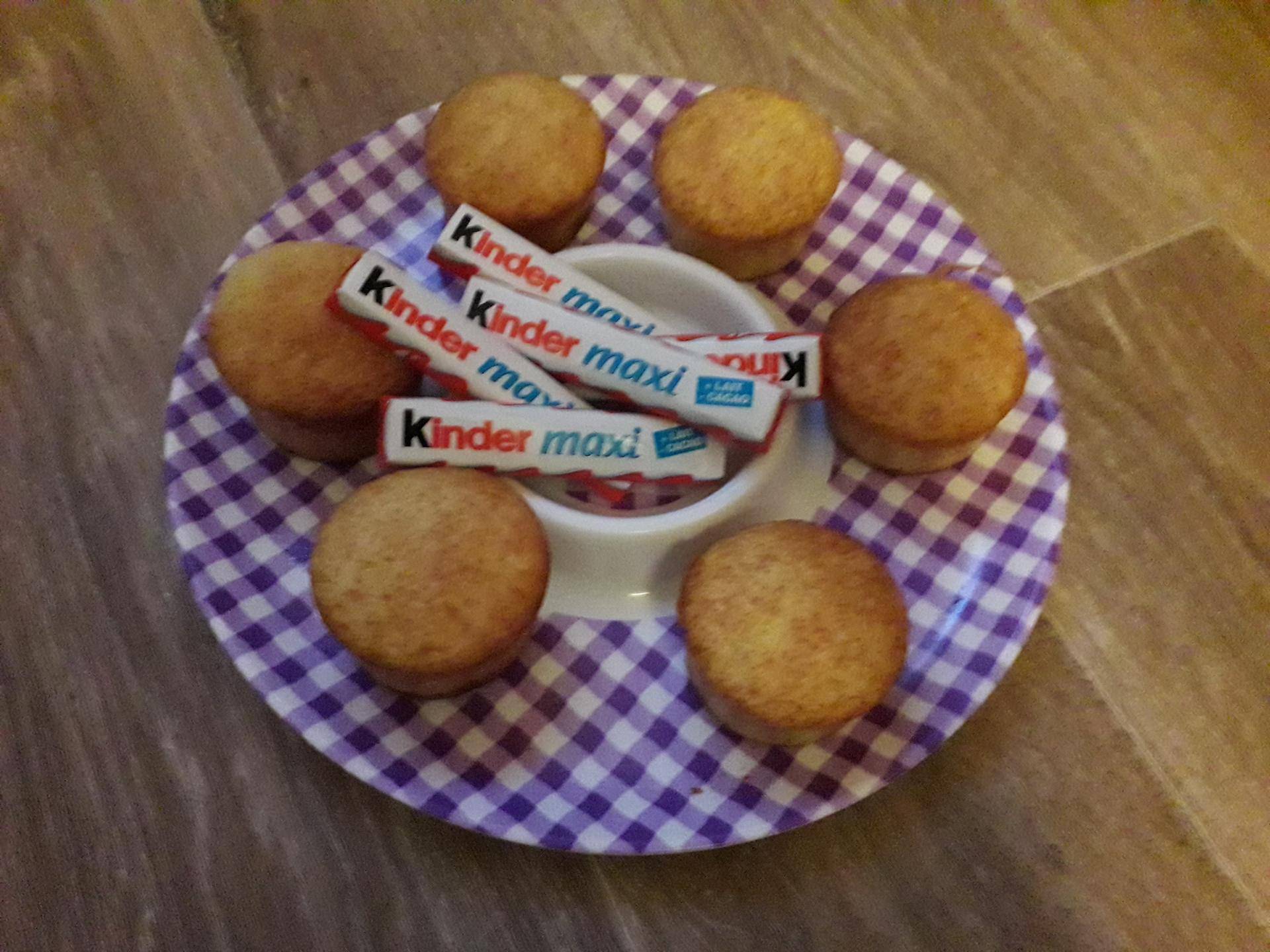 Muffins au kinder maxi - Recette Cake Factory | Tefal