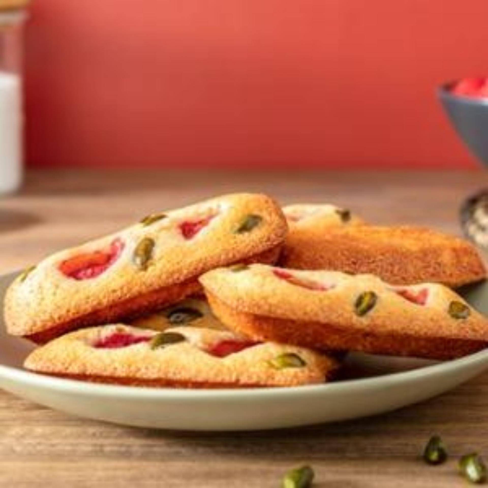 Financiers pistaches-fraises - Recette Moules à gâteaux | Tefal
