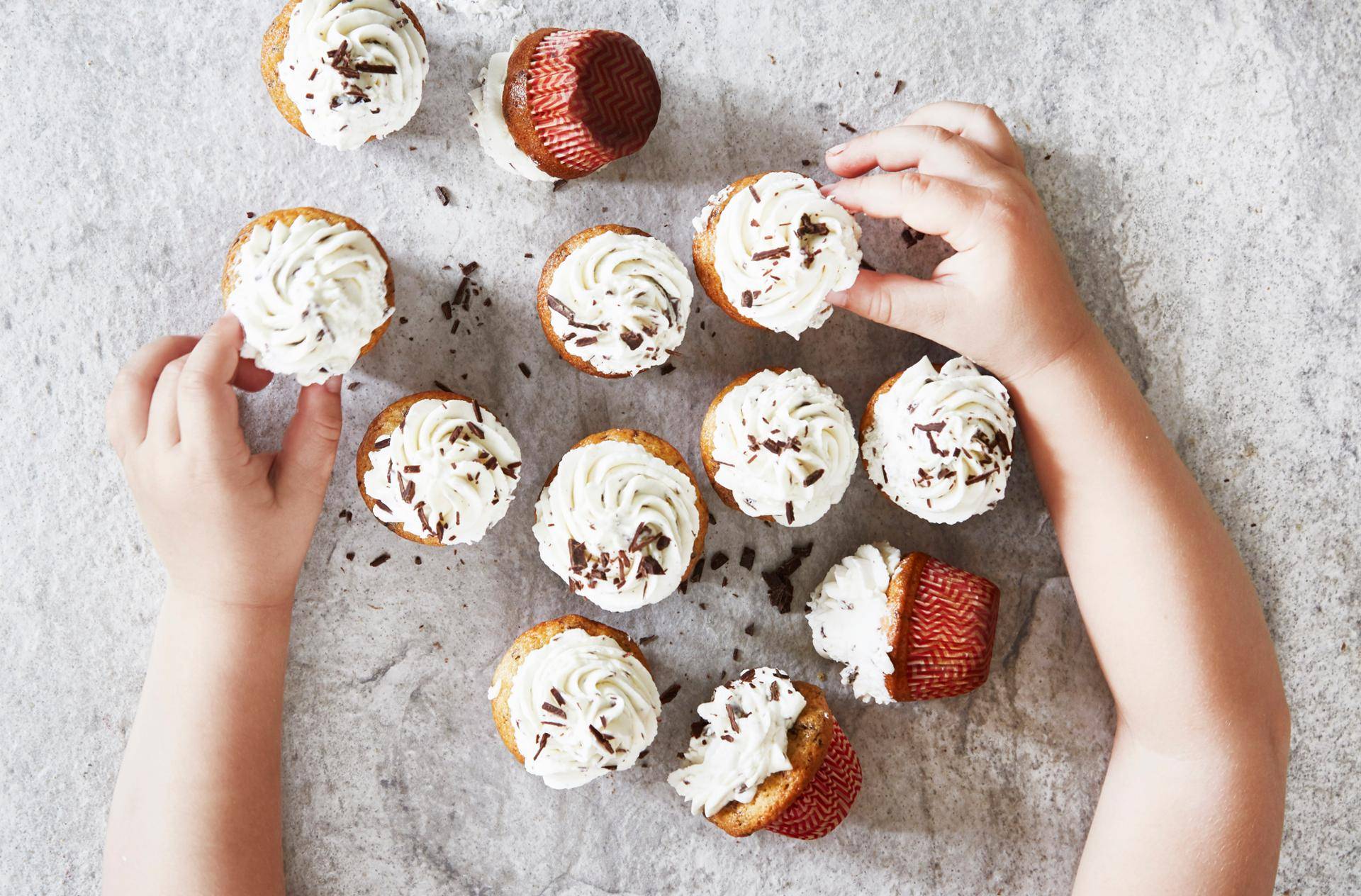 Cupcakes straciatella - Recette Cake Factory | Tefal