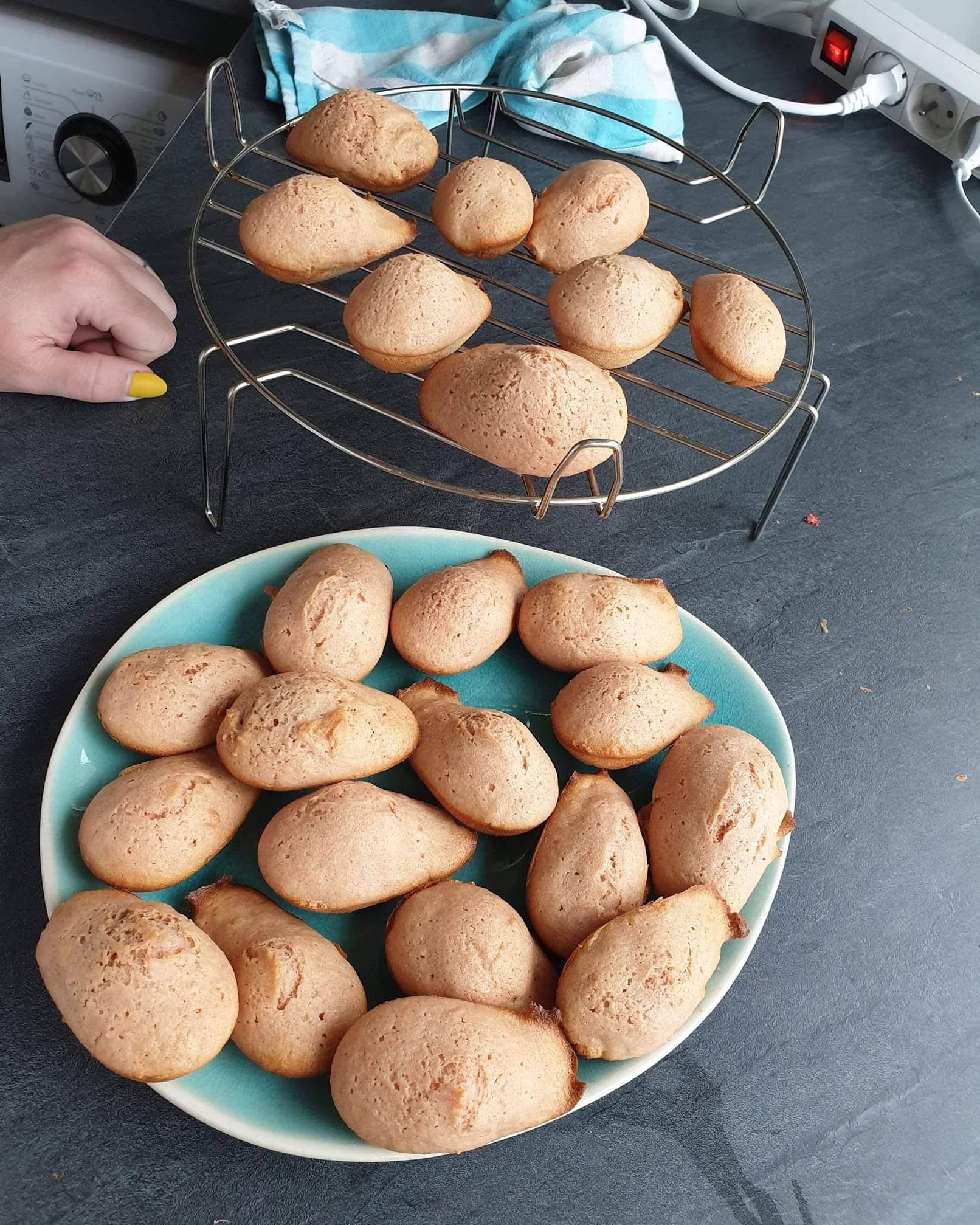 Madeleines au biscuits rose de reims - Recette Cake Factory | Tefal