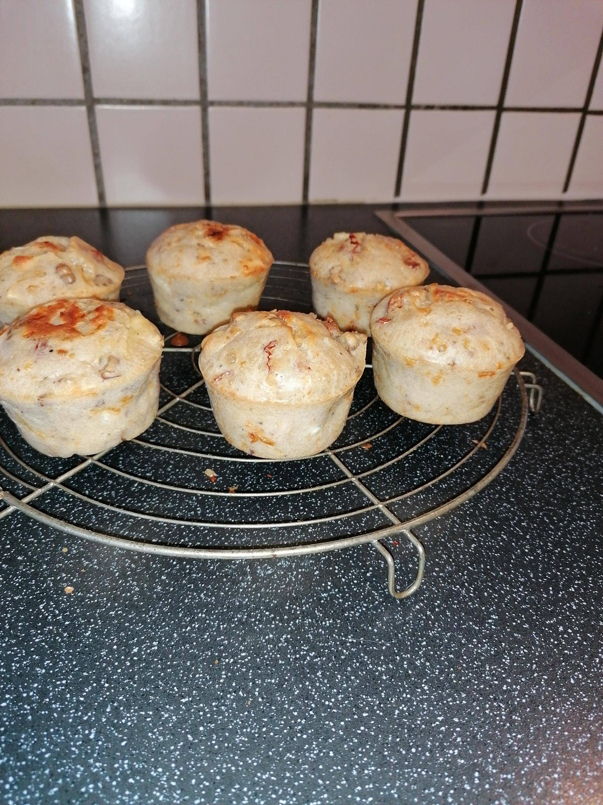 Mini cake chevre noix tomates - Recette Cake Factory | Tefal