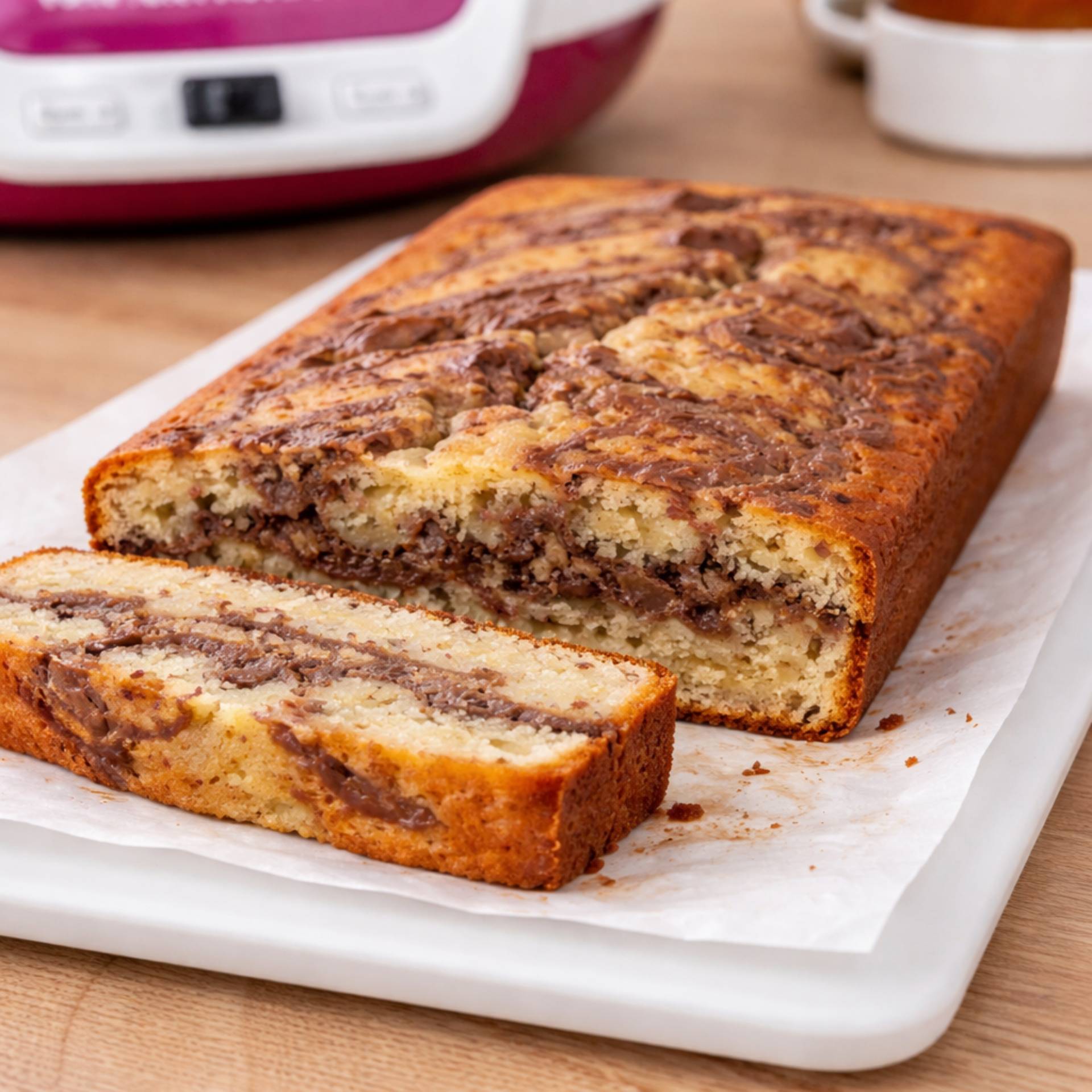 Gâteau au yaourt bananes et Nutella - Recette Cake Factory | Tefal