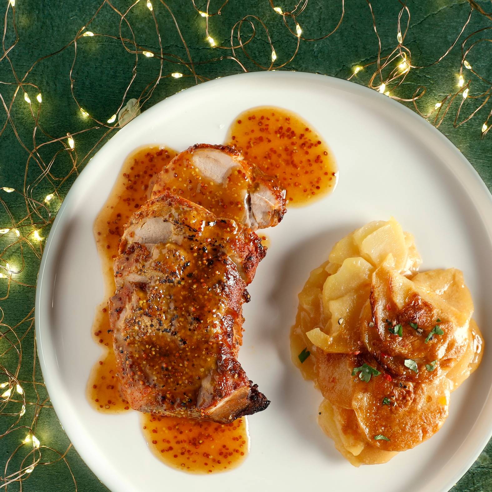 Filet mignon de porc à l’érable et à la moutarde - Recette Easy Fry Compact | Tefal