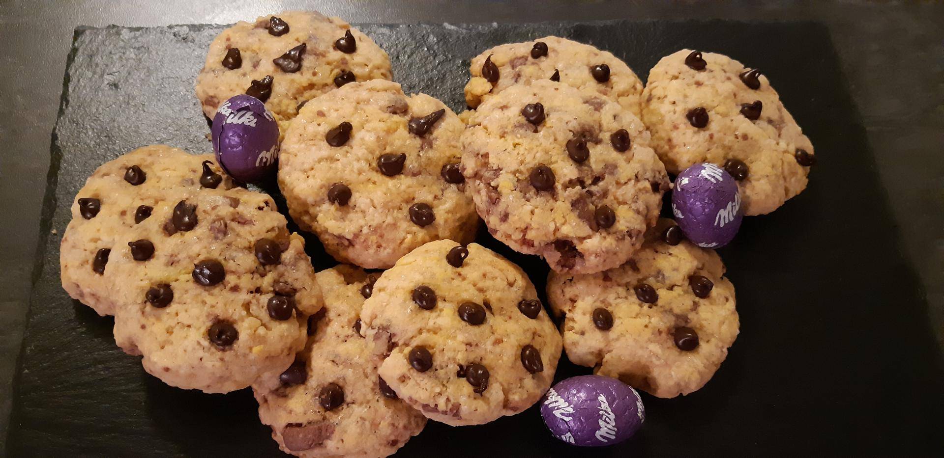Cookies chocolat au lait milka - Recette Cake Factory | Tefal