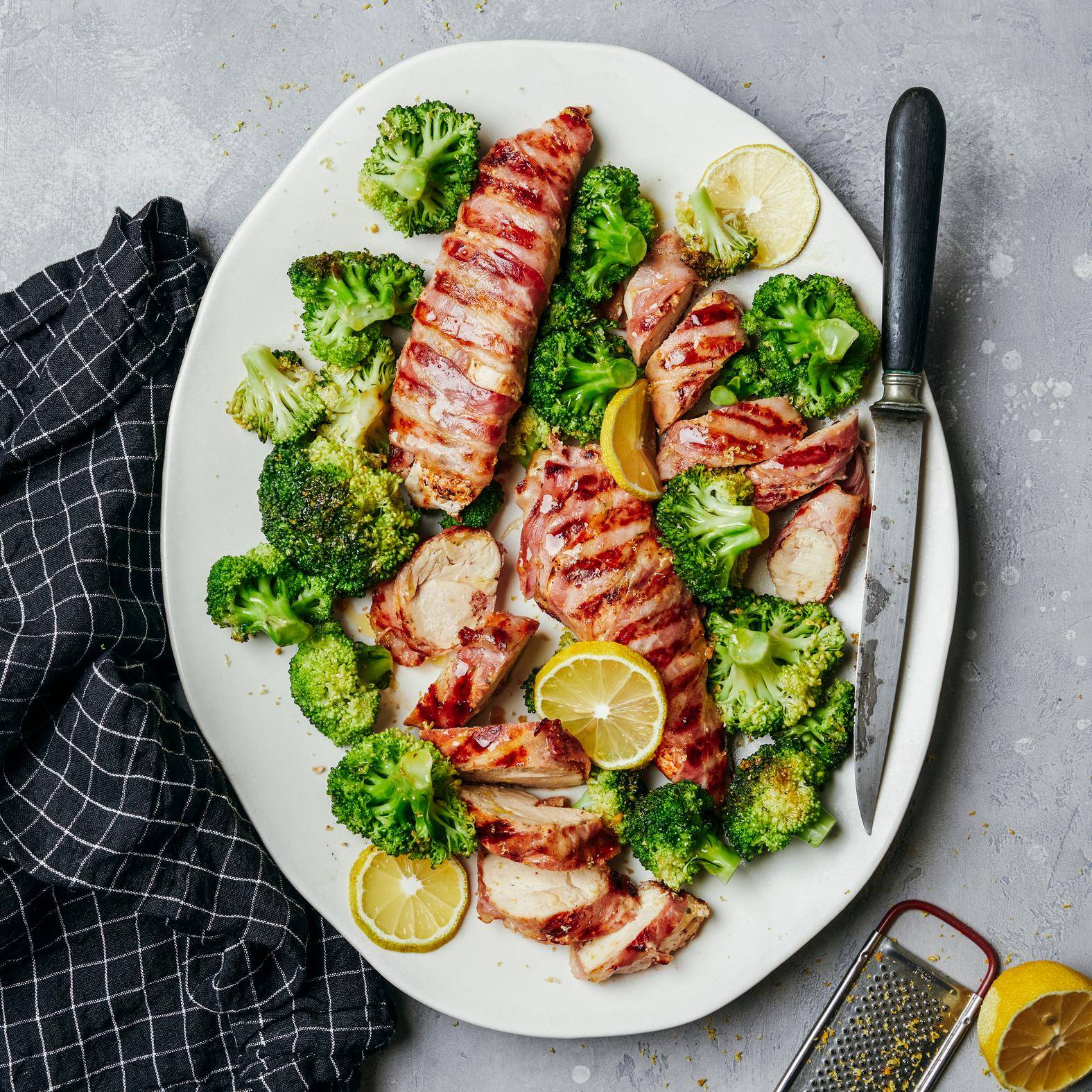 Poulet roulé bacon et brocoli rôti à l'ail et au citron - Recette OptiGrill 2in1 | Tefal