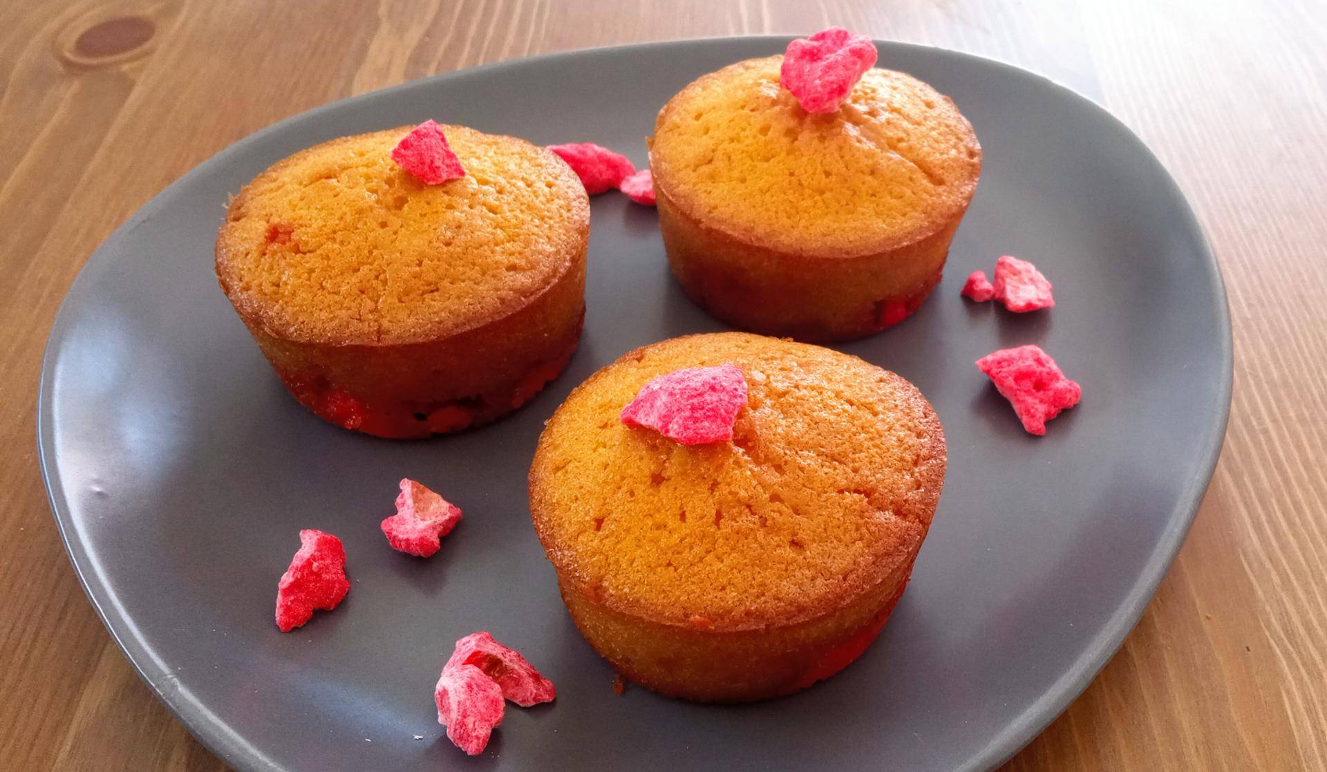Muffins à la pralines roses - Recette Cake Factory | Tefal