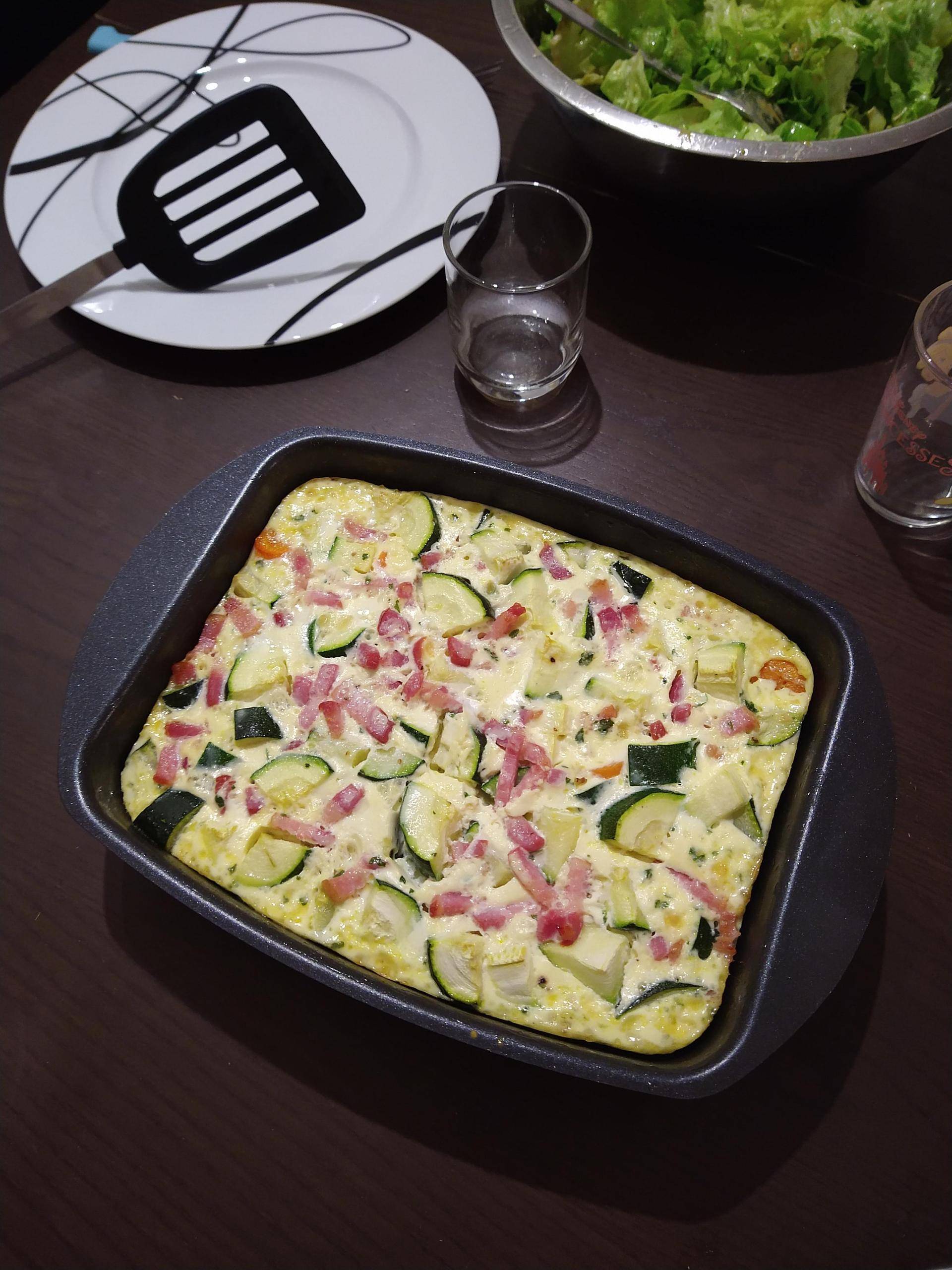 Flan de légumes et lardons - Recette Cake Factory | Tefal