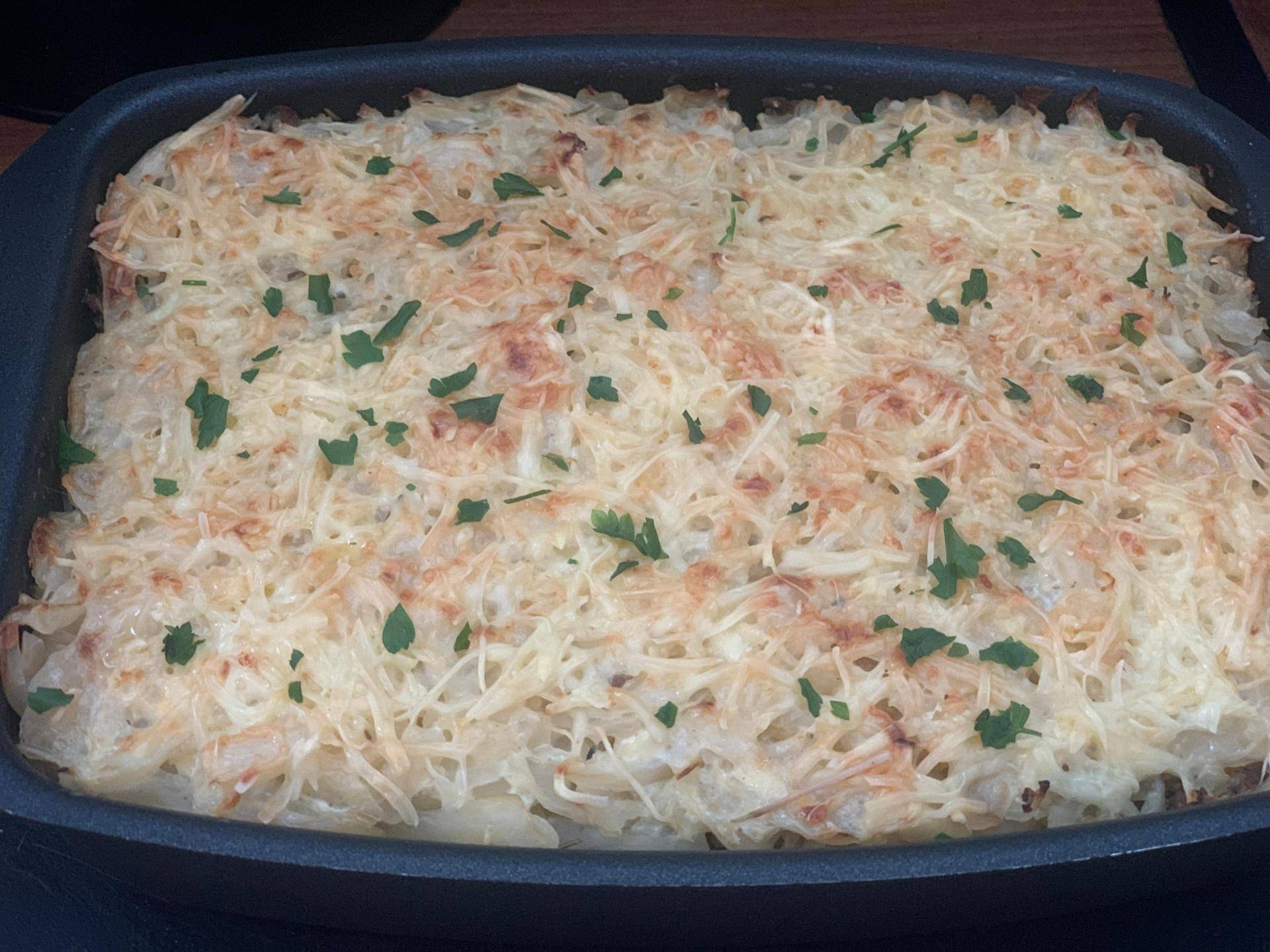 Gratin de chou et viande hachée - Recette Cake Factory | Tefal