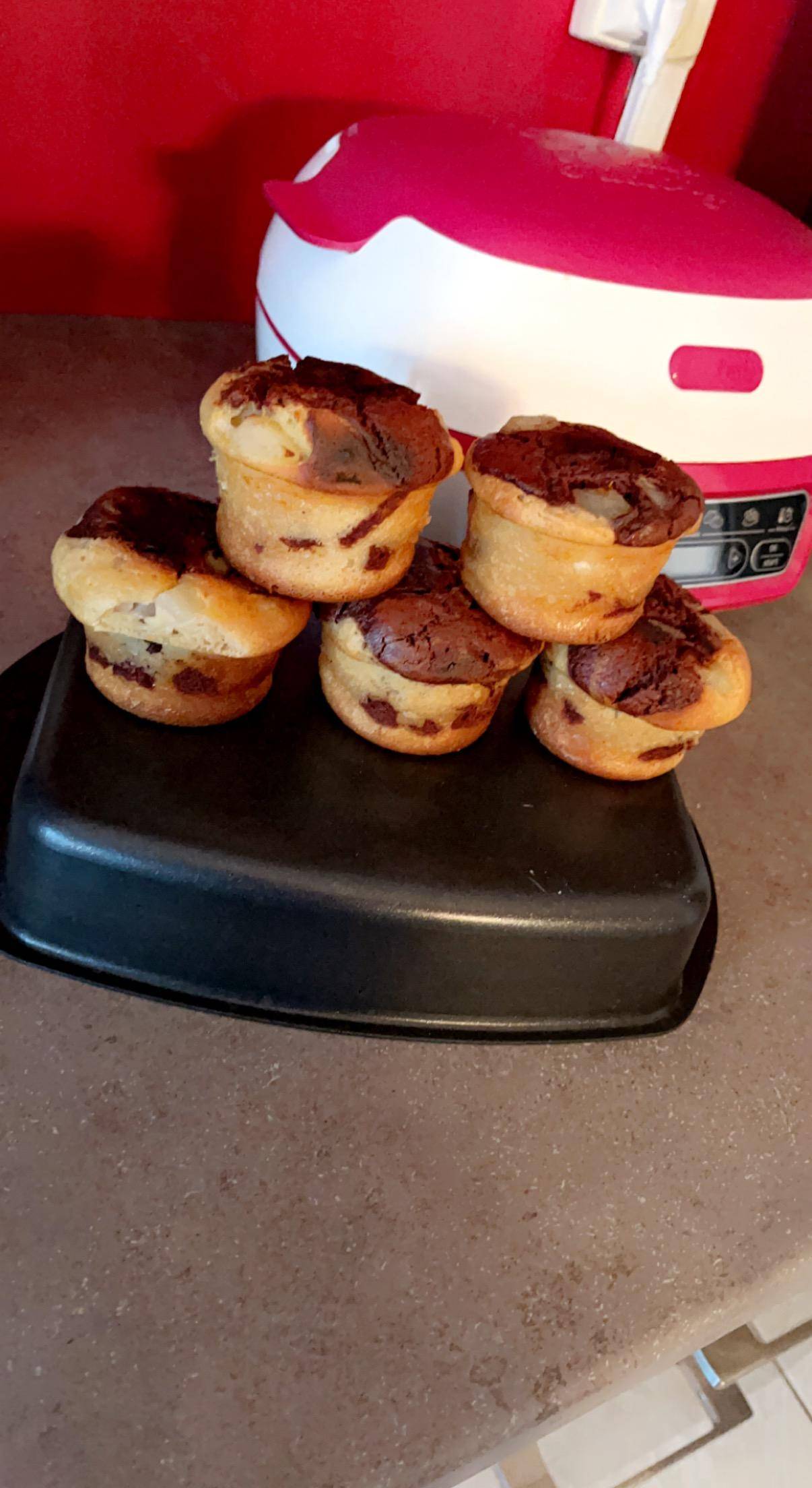 Muffin marbré-poire - Recette Cake Factory | Tefal
