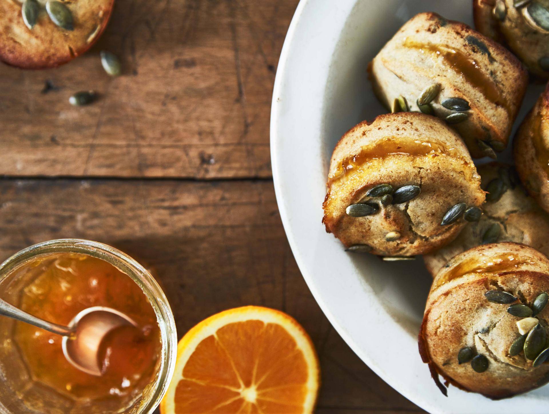 Cœurs coulants à l’orange et aux graines de courge sans gluten - Recette Cake Factory | Tefal