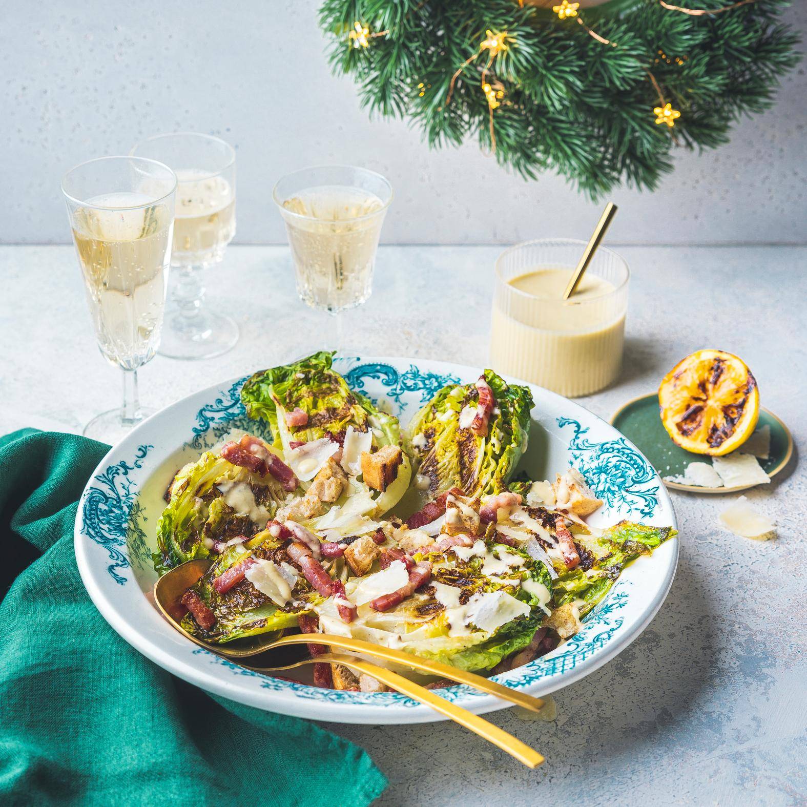 Salade César romaine grillée - Recette OptiGrill 2in1 | Tefal