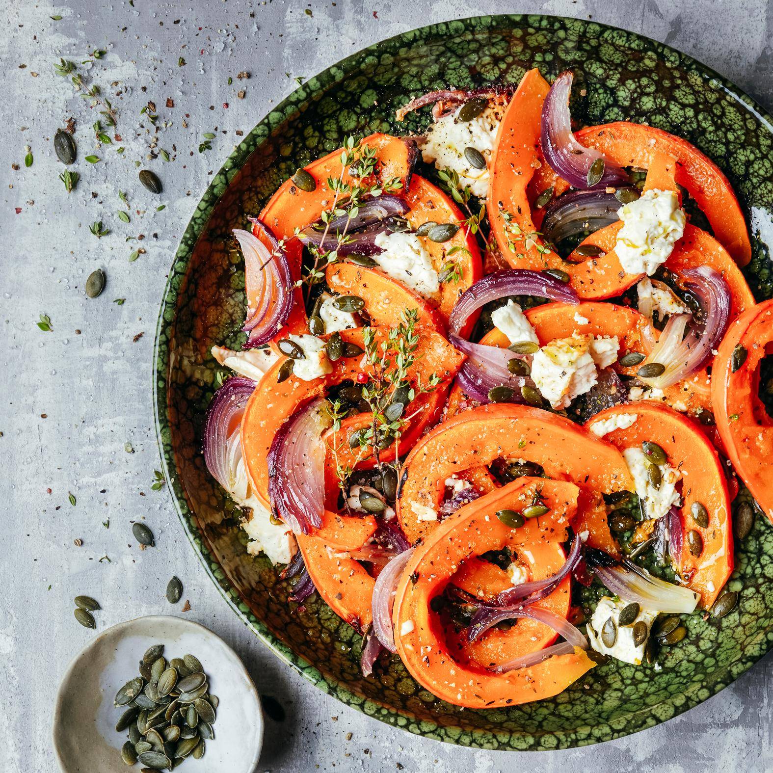 Gebakken pompoen met feta en tijm - Recette OptiGrill + | Tefal