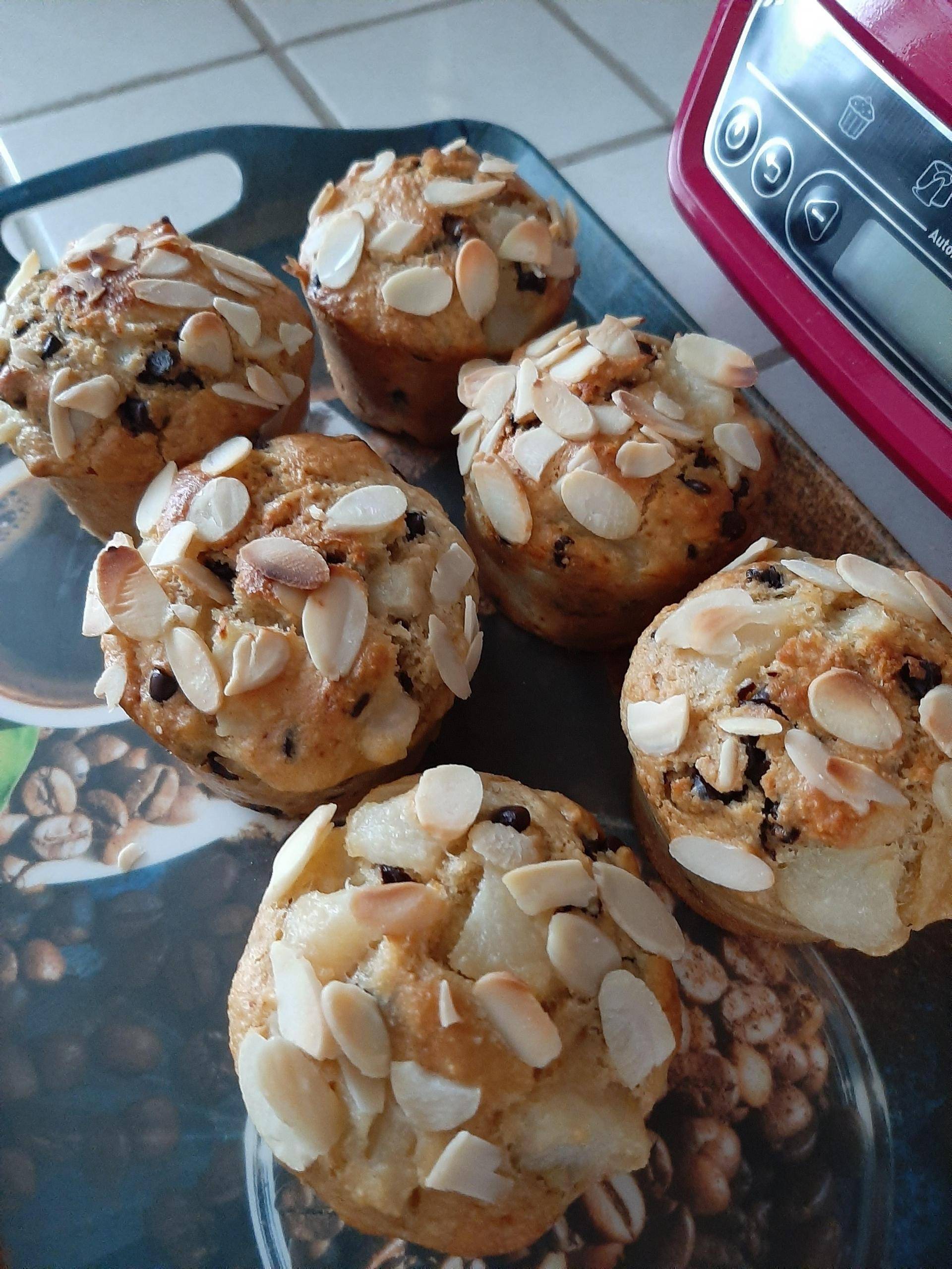 Muffins poires amande chocolat - Recette Cake Factory | Tefal