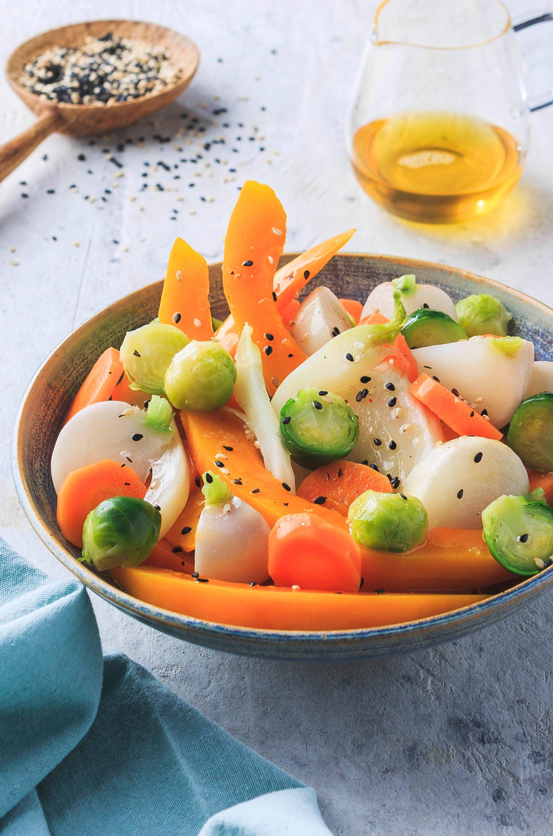 Légumes vapeur saveur noisette - Recette undefined | Tefal