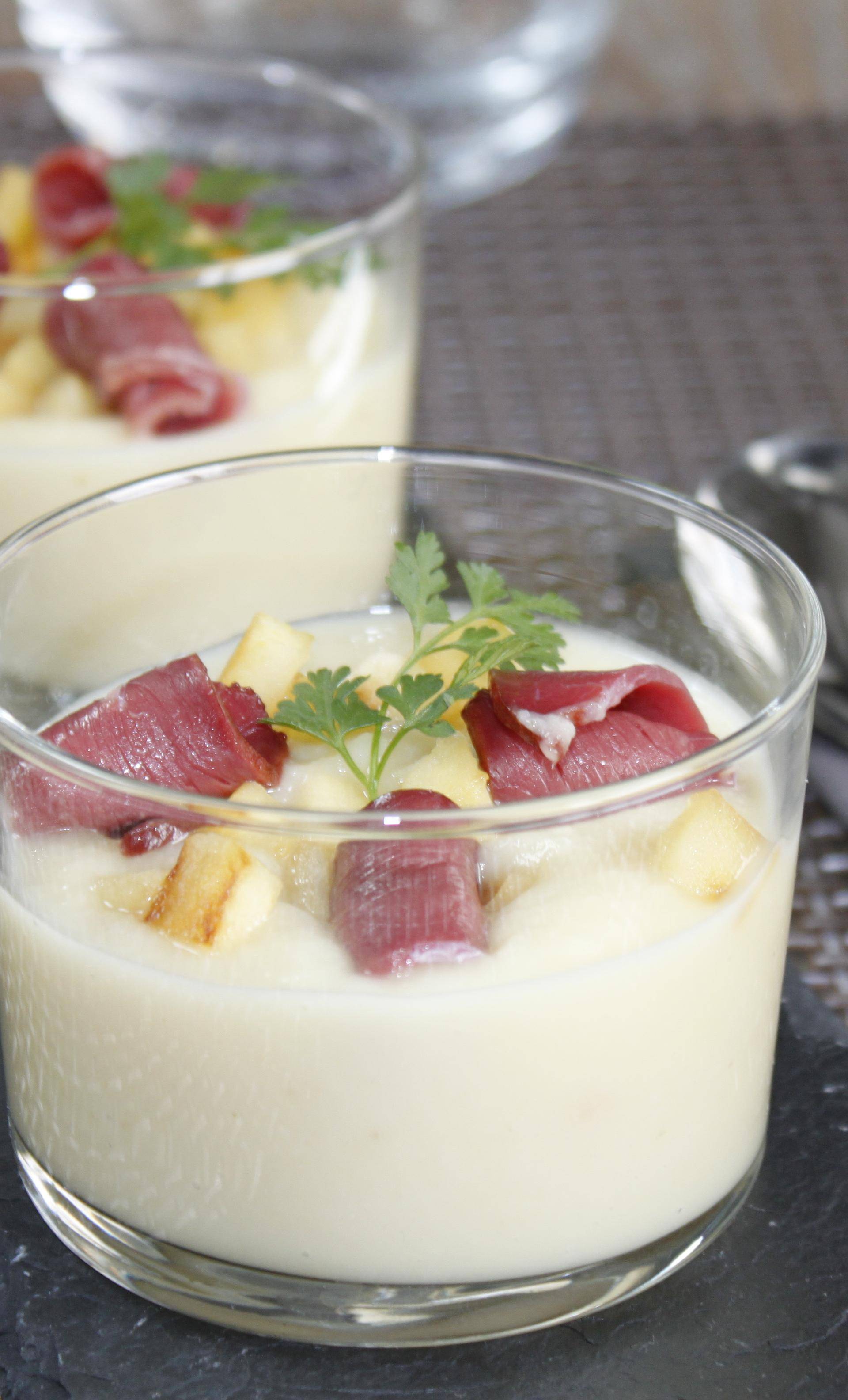 Crème de céleri-rave au magret fumé - Recette Balance de cuisine | Tefal
